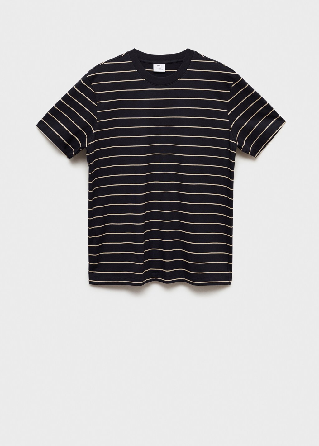 100% cotton striped t-shirt - Men | MANGO USA