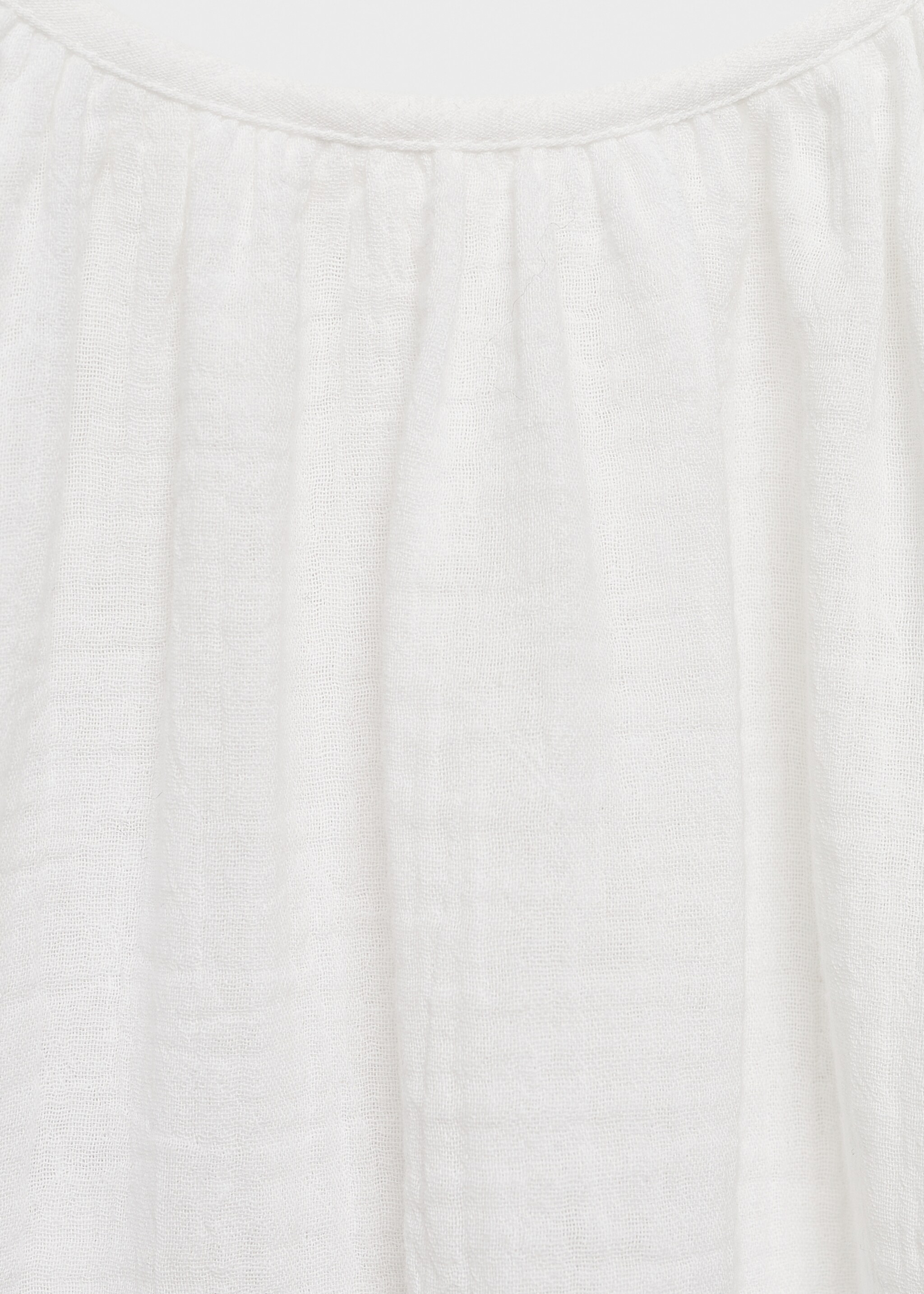Plain cotton spaghetti-strap pajama top - Details of the article 8