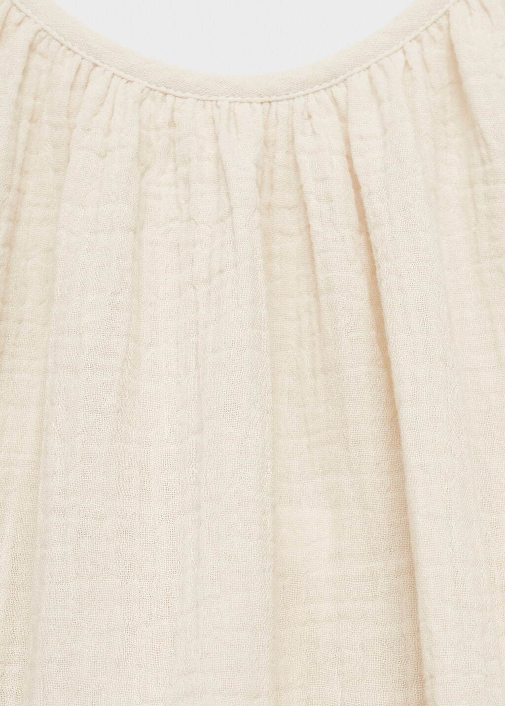 Plain cotton spaghetti-strap pajama top