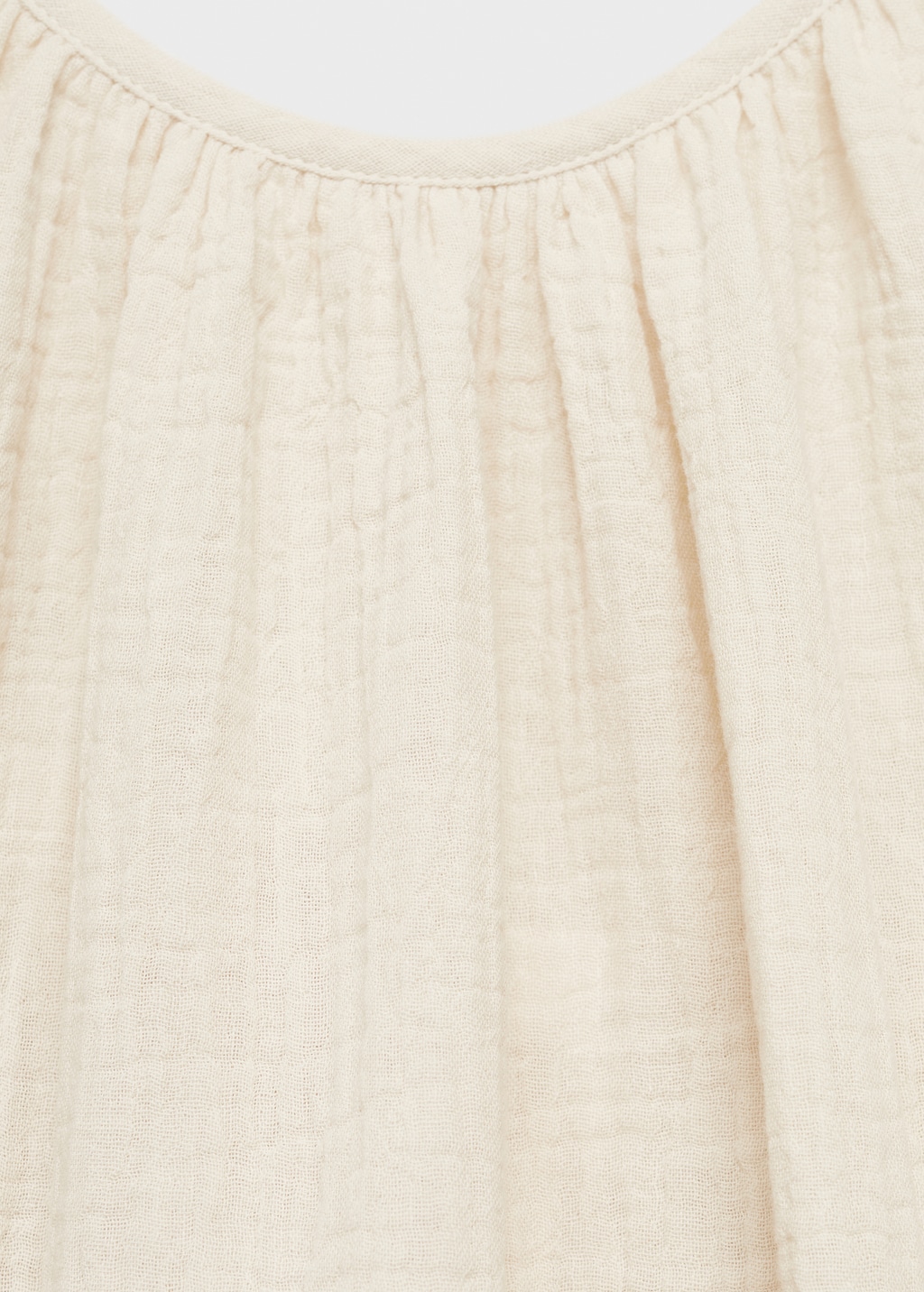 Plain cotton spaghetti-strap pajama top