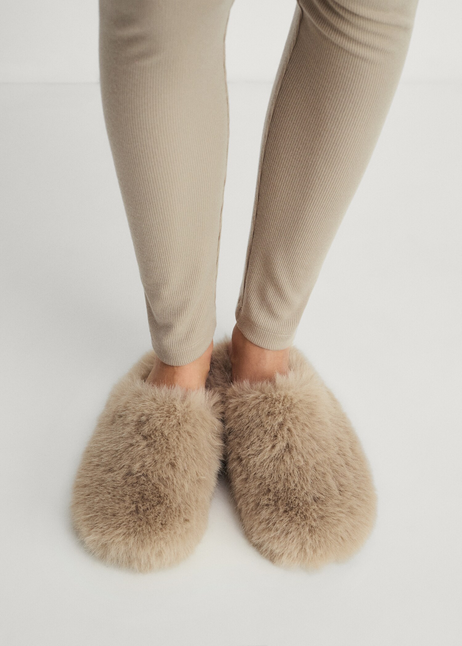 Long rib-knit trousers - Details of the article 6