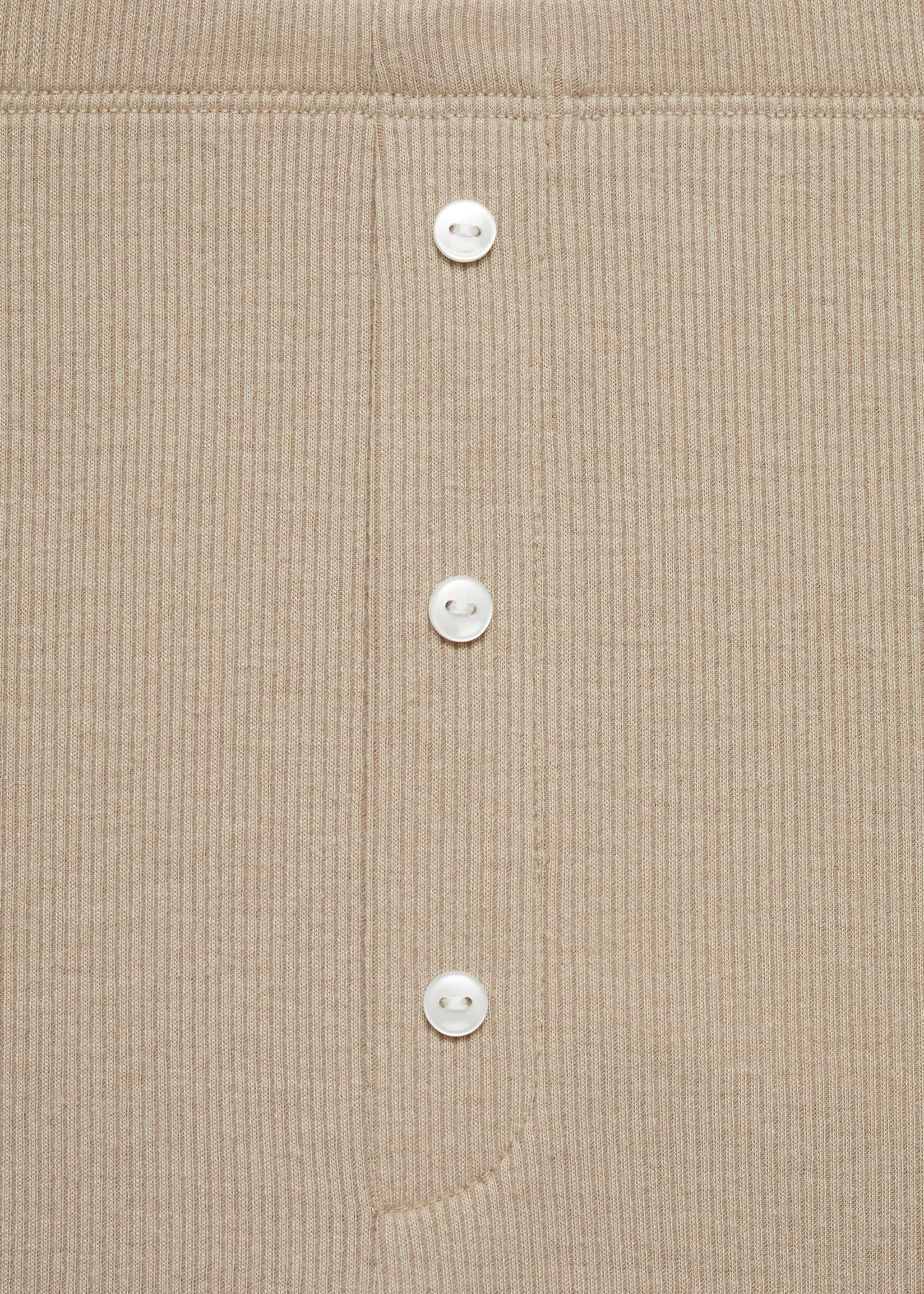 Long rib-knit trousers - Details of the article 8