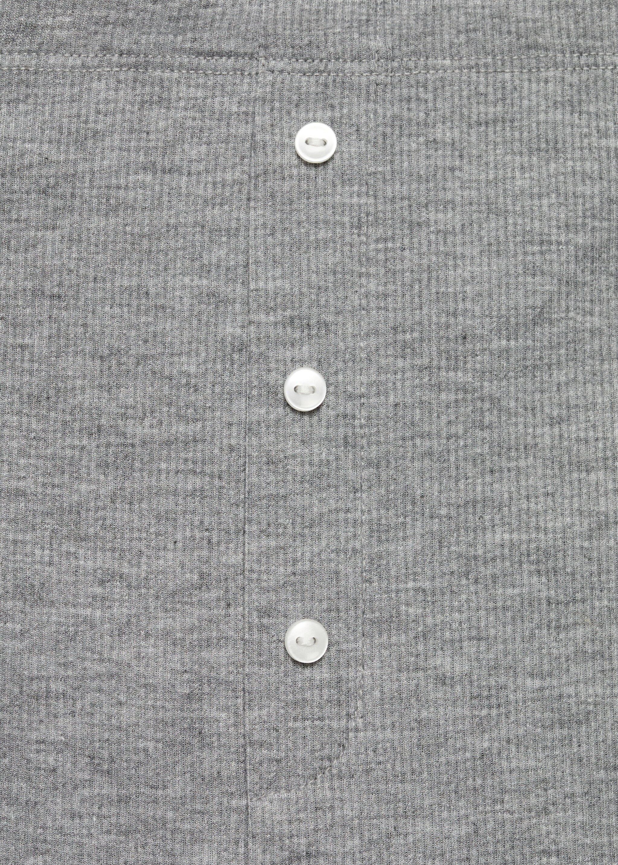 Long rib-knit trousers - Details of the article 8