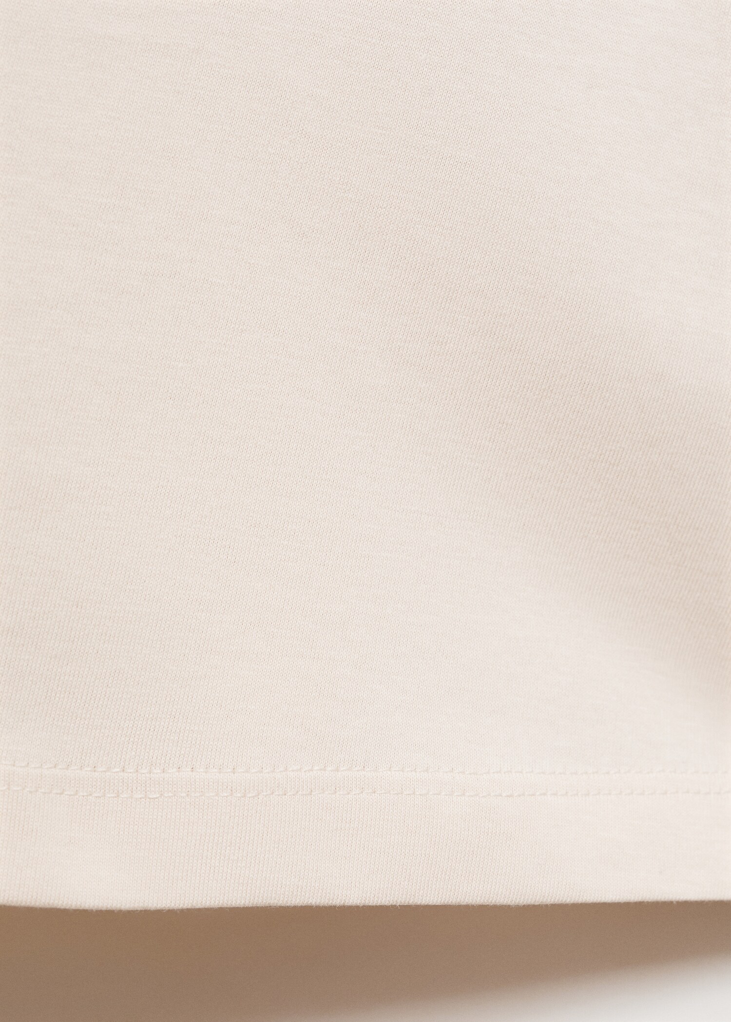 Plain cotton nightgown with straps - Details of the article 0