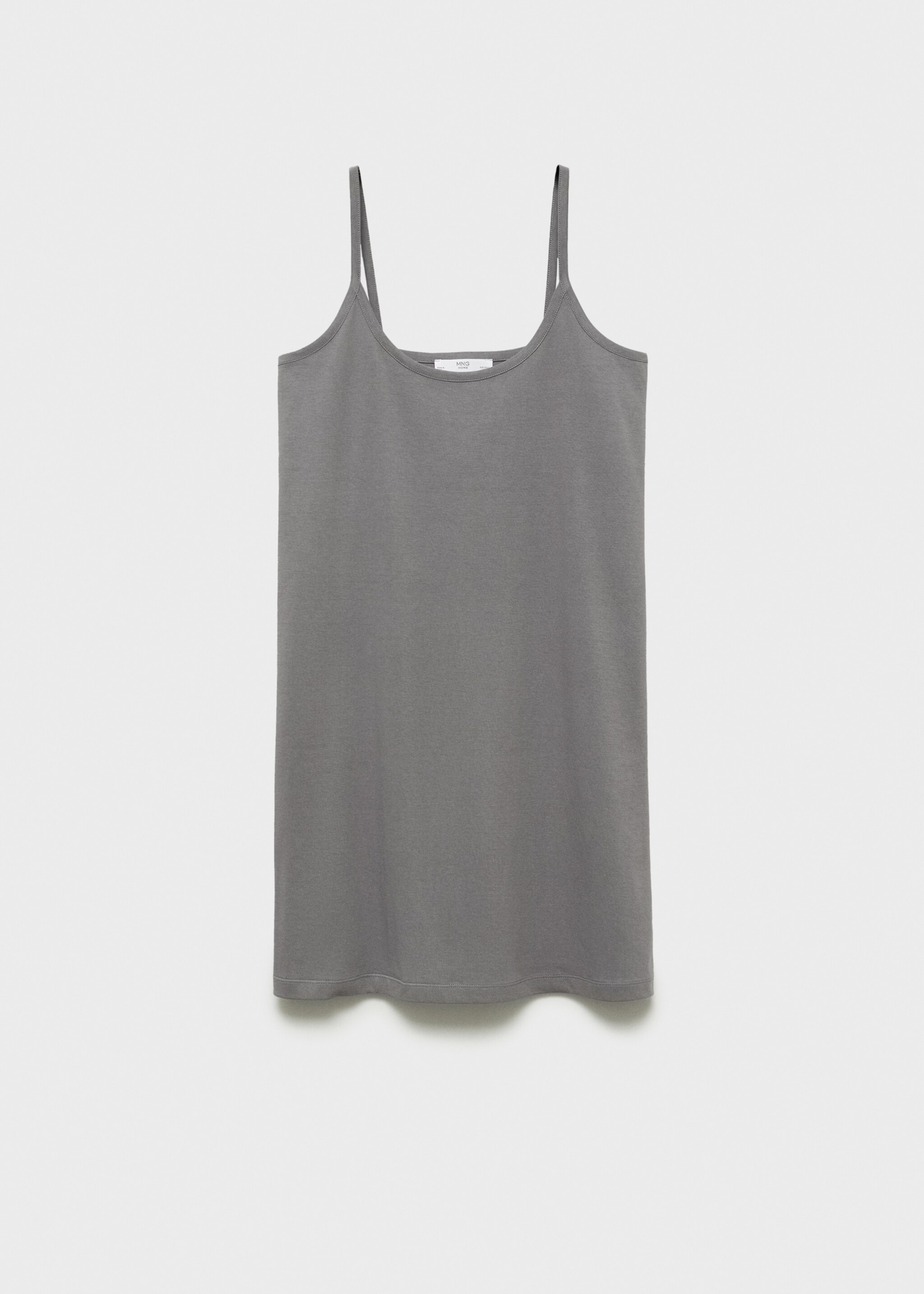 Plain cotton nightgown with straps - Article without model