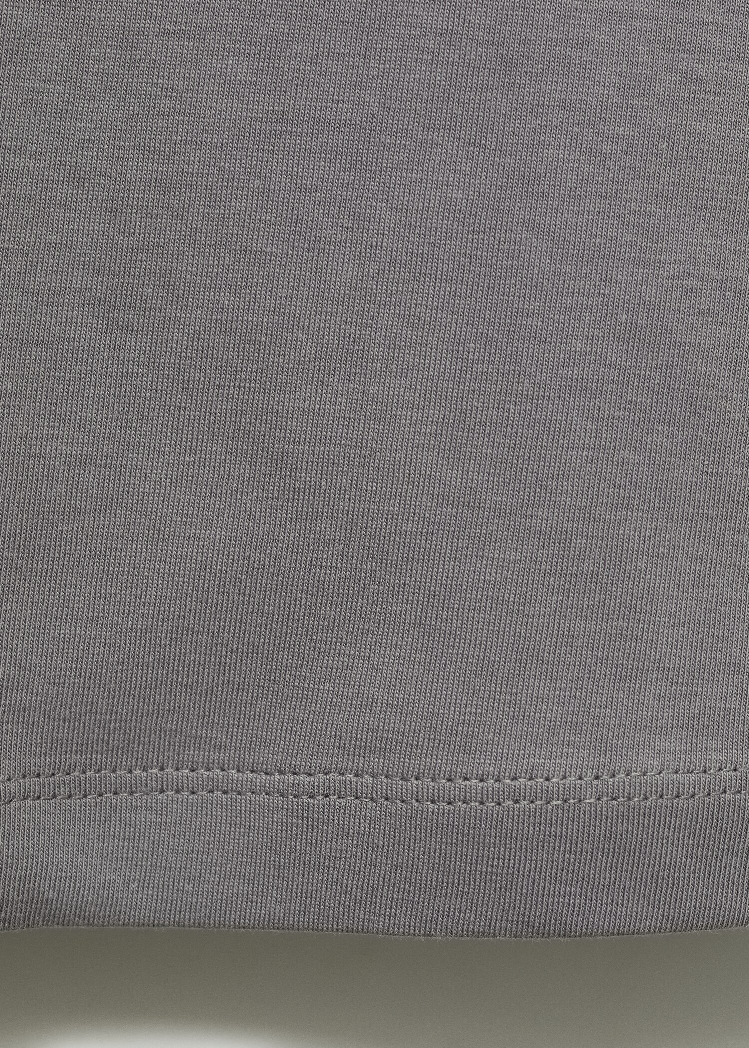 Plain cotton nightgown with straps - Details of the article 0