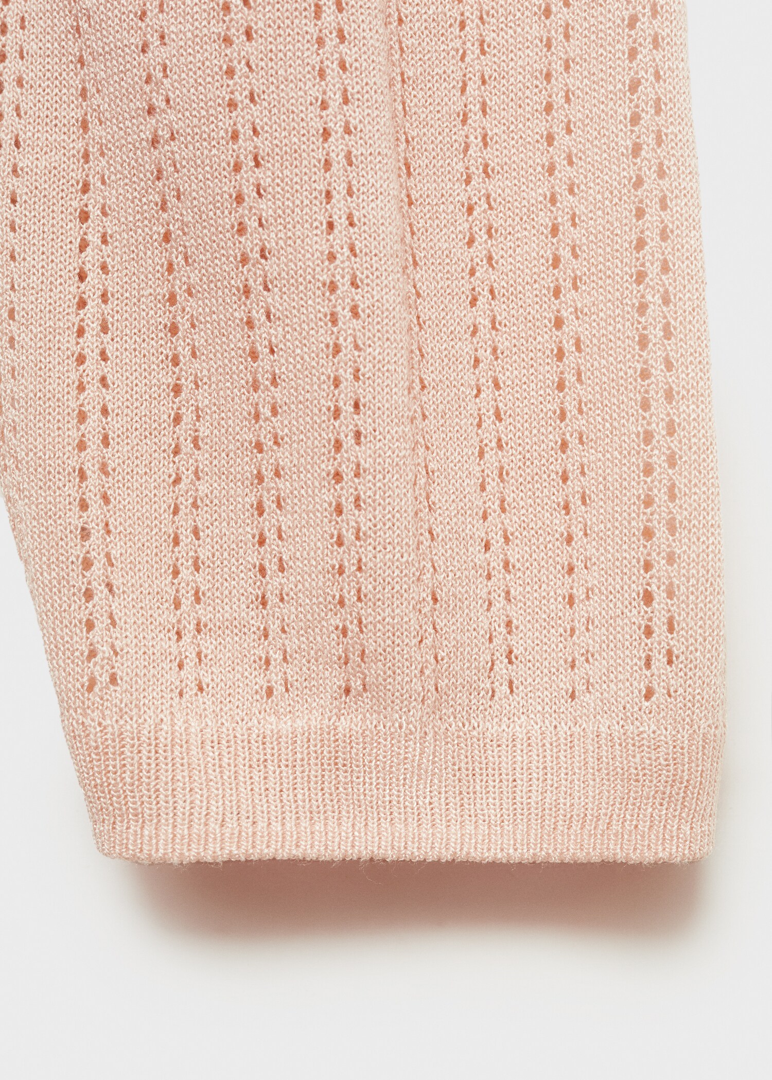 Pajama cardigan with openwork detail - Details of the article 0