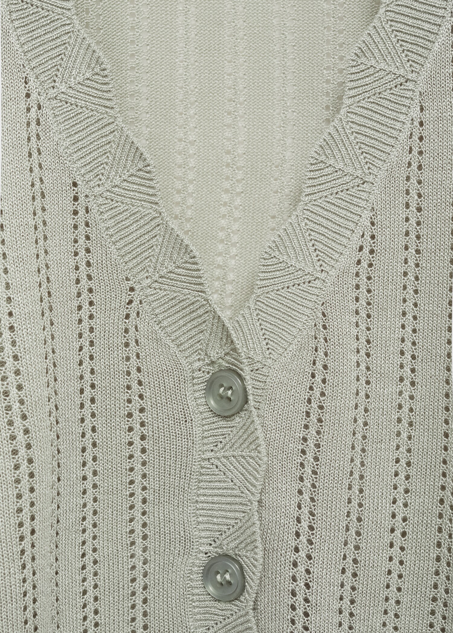 Pajama cardigan with openwork detail - Details of the article 8
