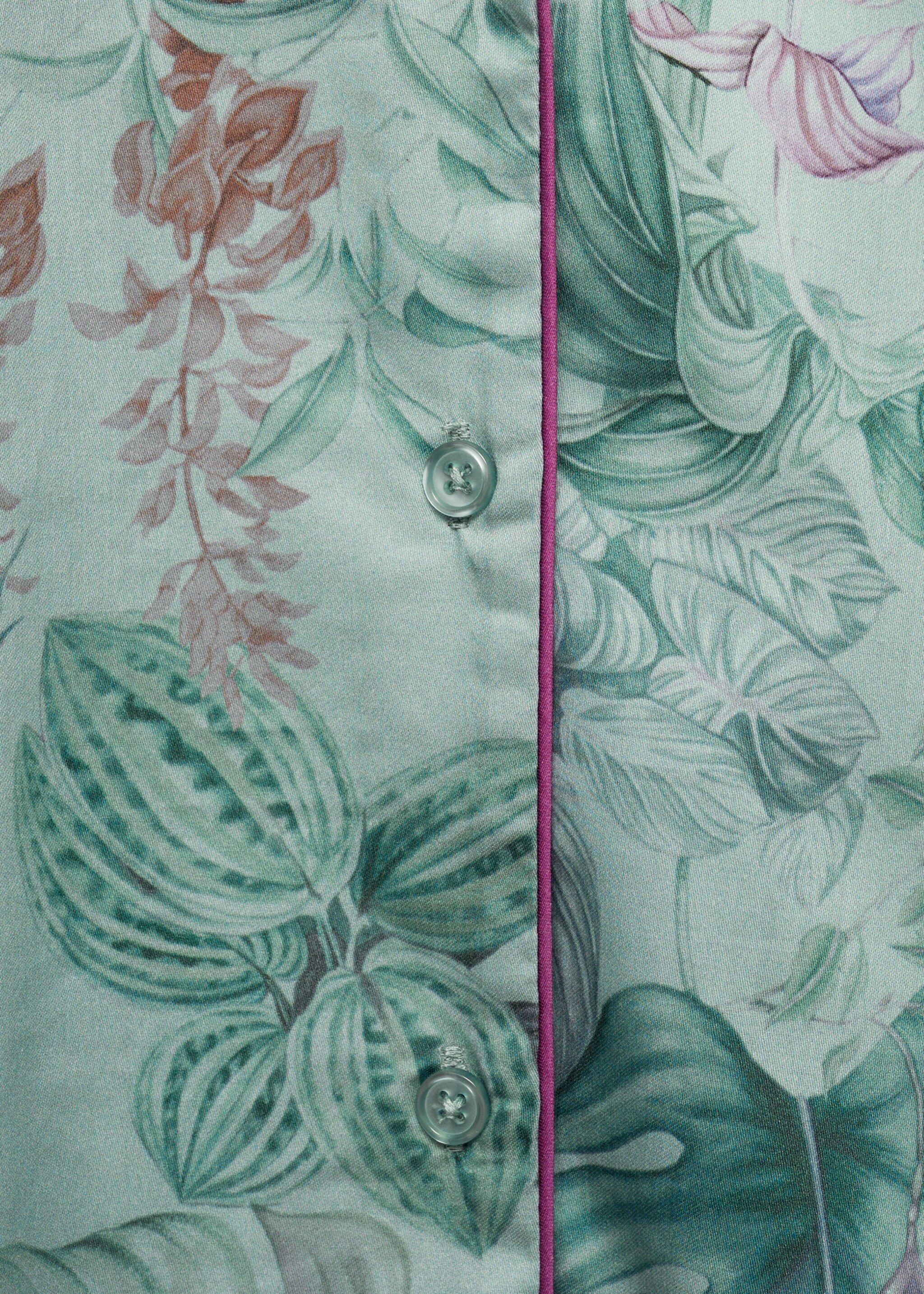 Tropical-print pyjama shirt - Details of the article 0