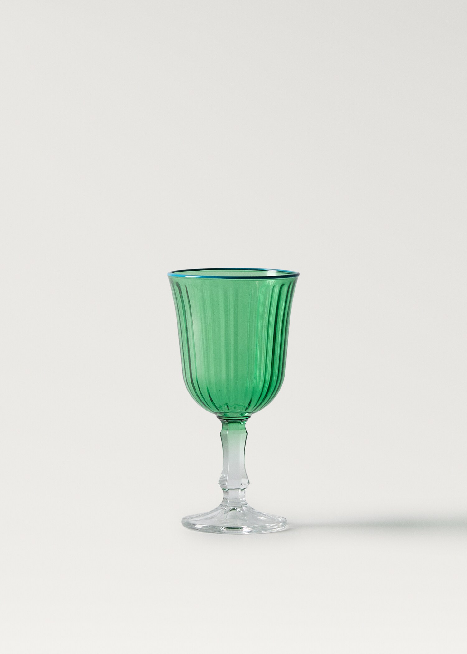 Tweekleurig glas met streepjestextuur - Artikel zonder model