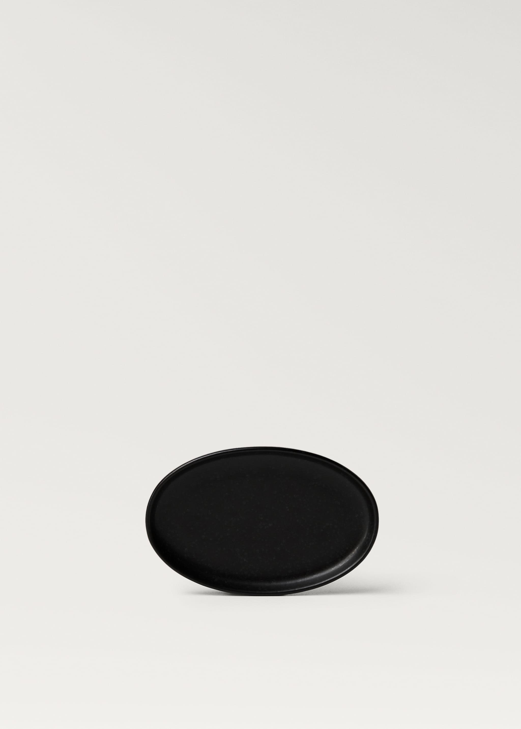 Matte-finish stoneware soap dish - Article without model