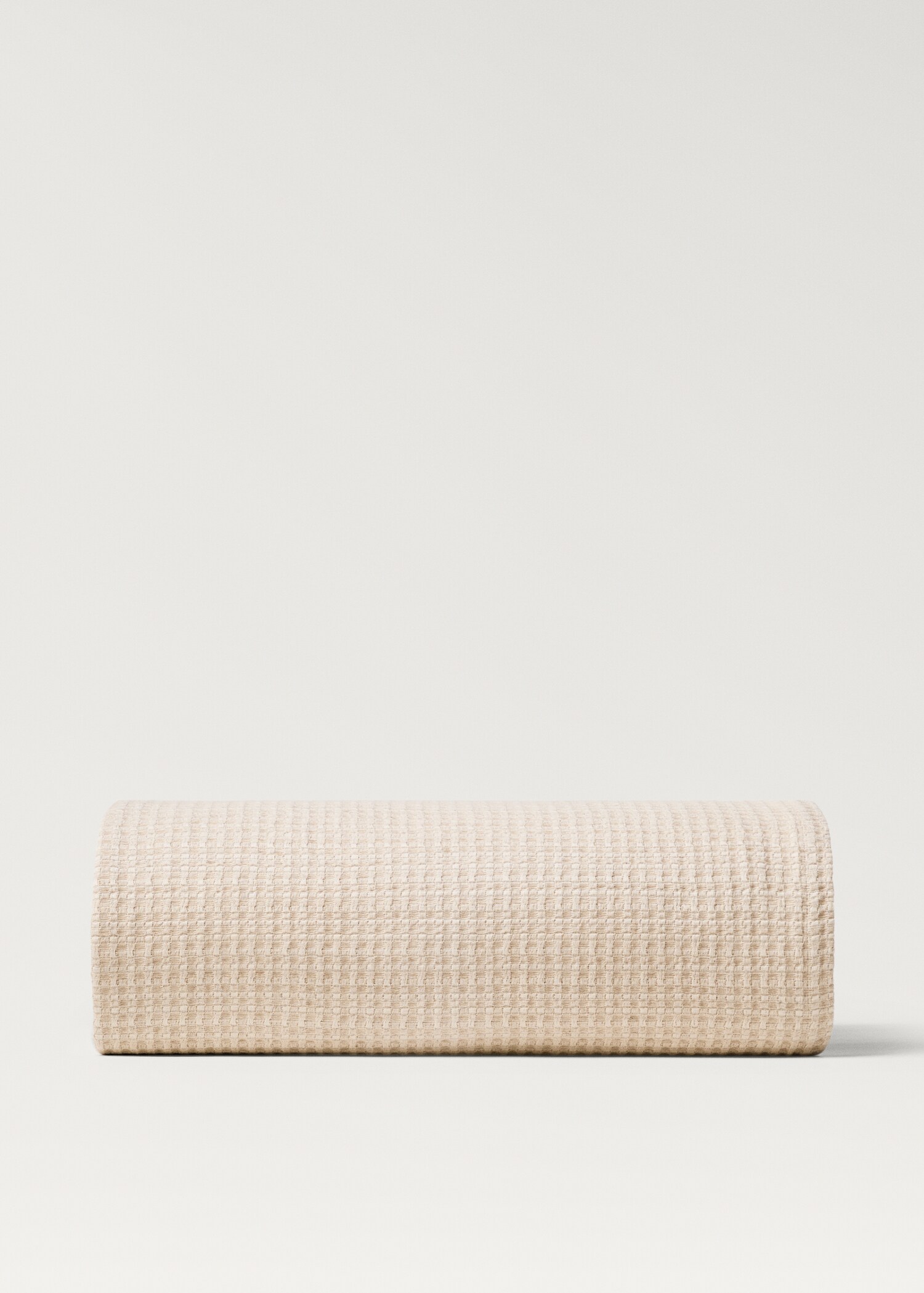 Getextureerd sprei van katoen en linnen, bed 130/150 cm - Artikel zonder model