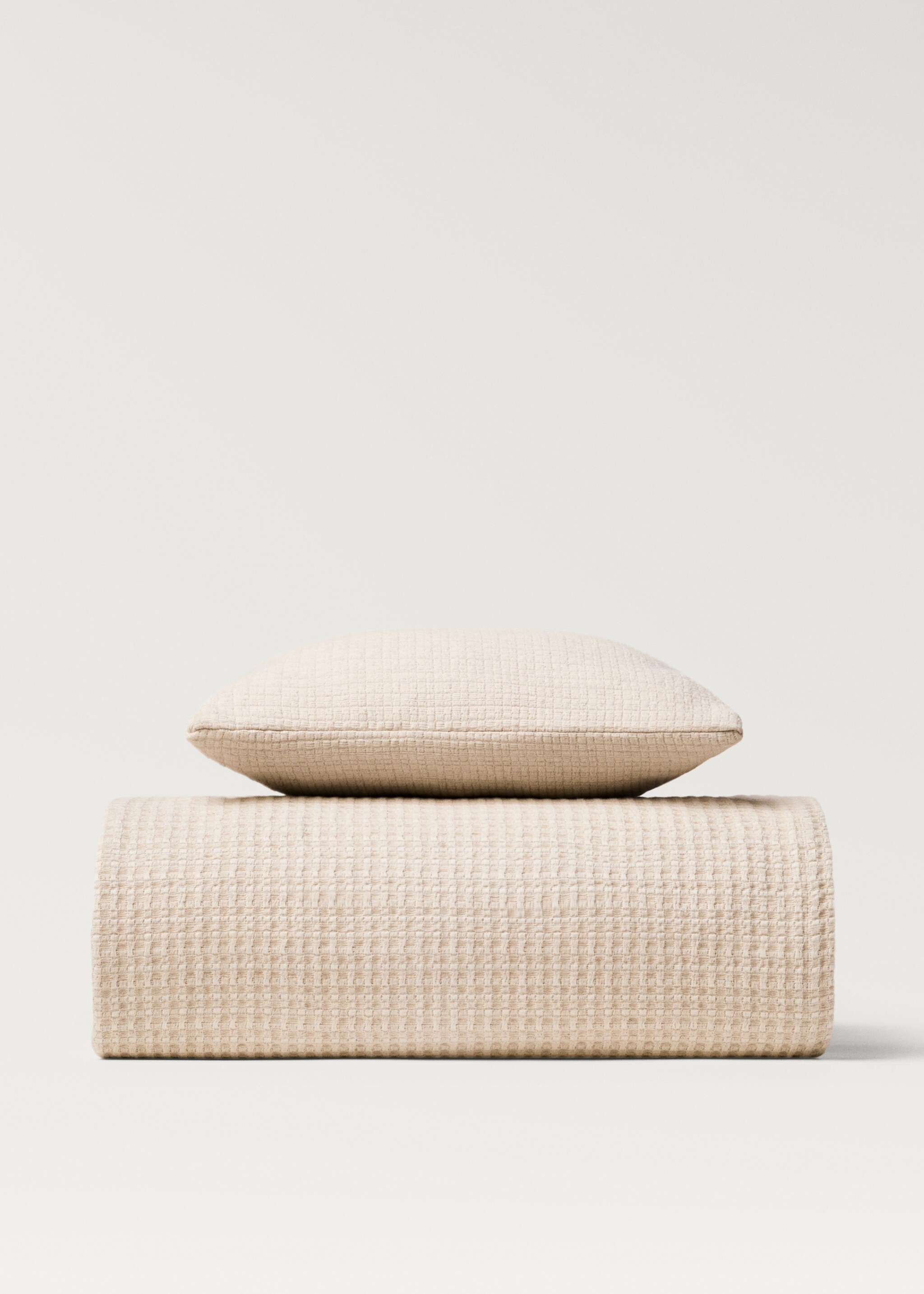 Textured cotton linen bedspread for 130/150 cm bed - Details of the article 4