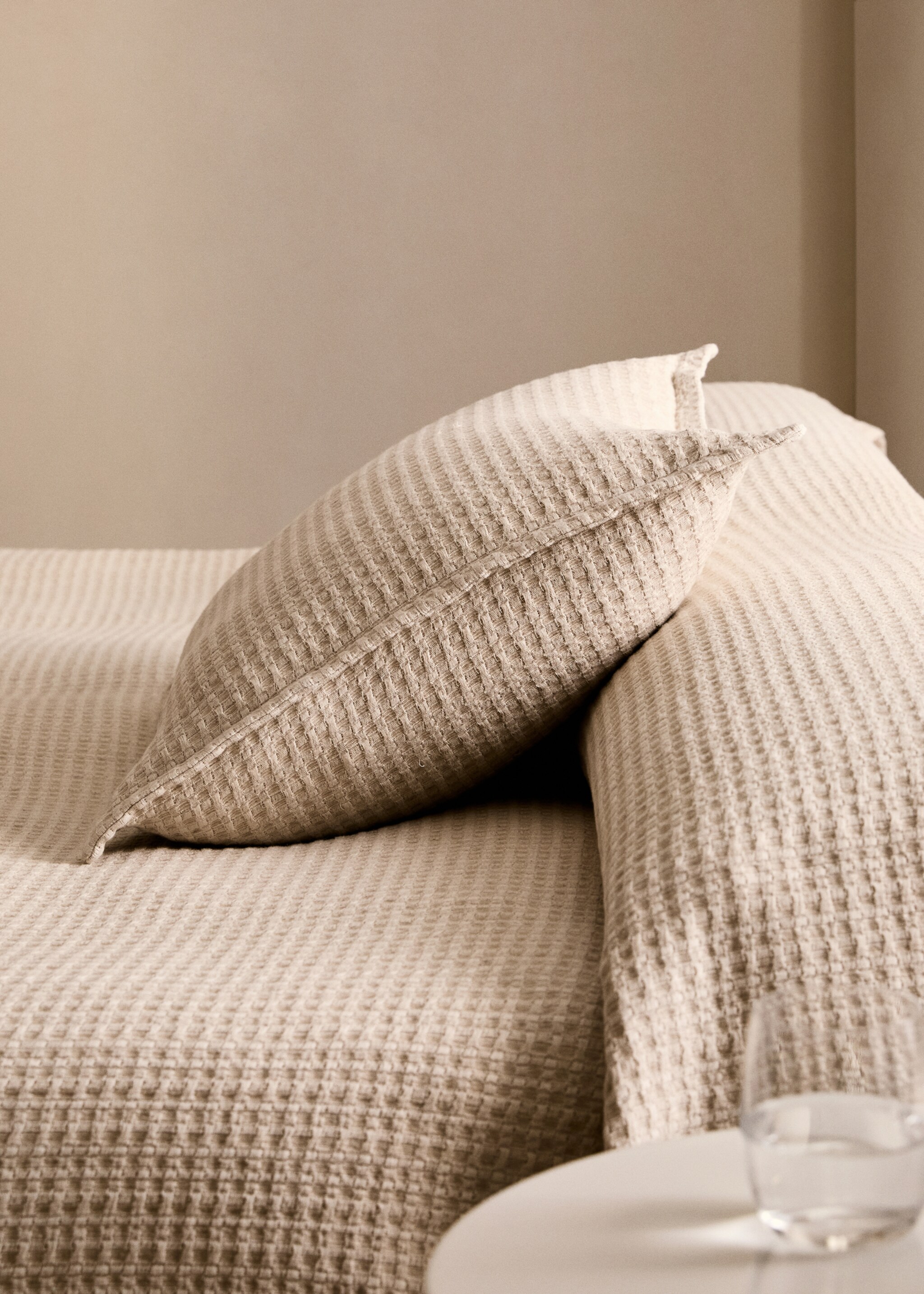 Textured cotton linen bedspread for 130/150 cm bed - Details of the article 7