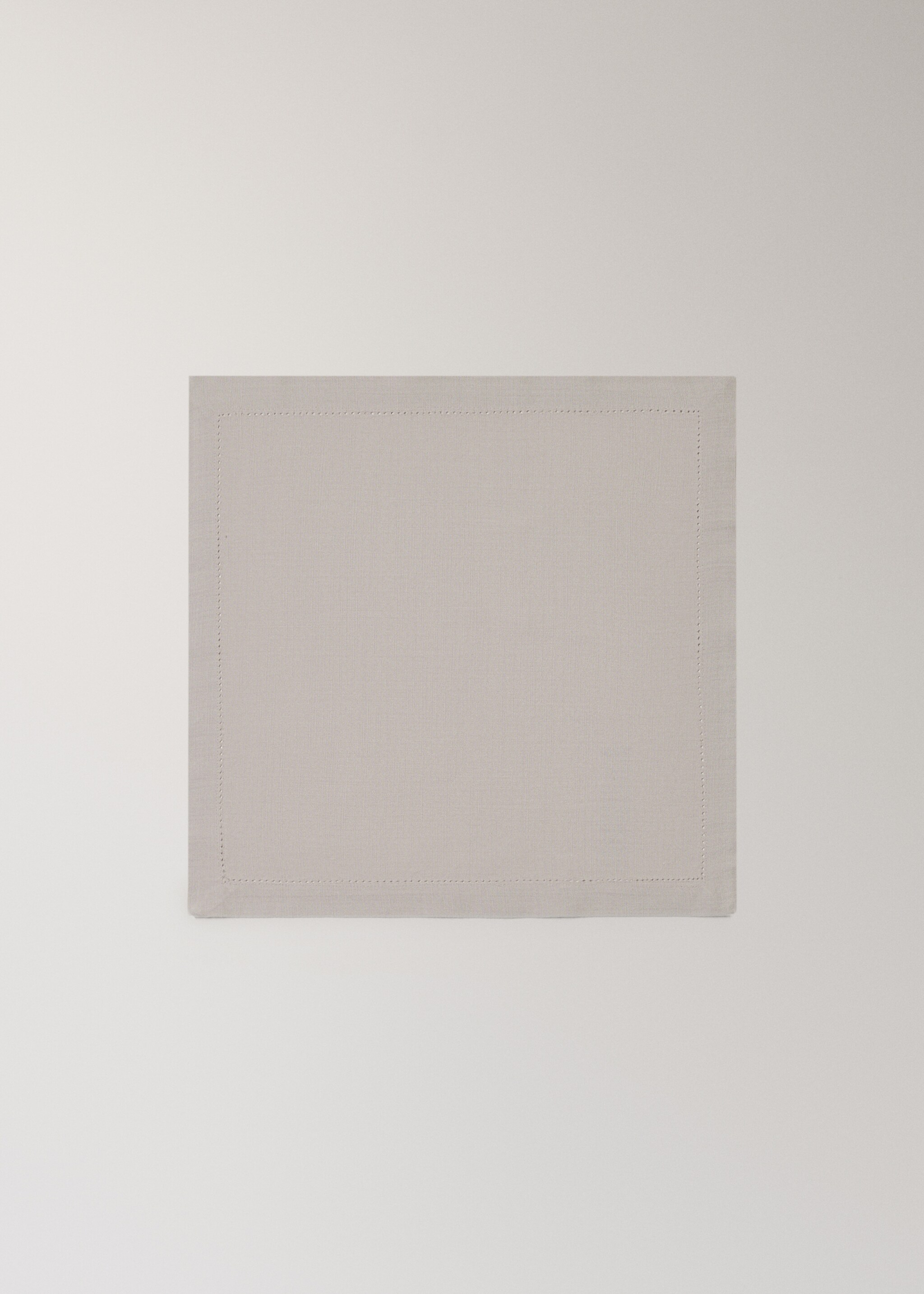 Cotton napkin with hemstitch - Article without model