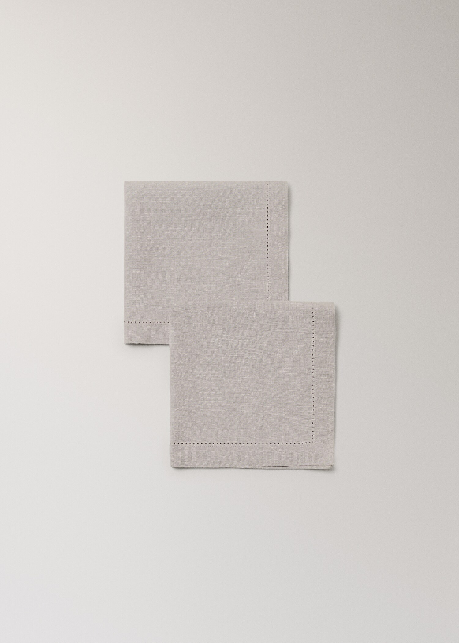 Serviette aus Baumwolle mit Hohlsaum - Detail des Artikels 1