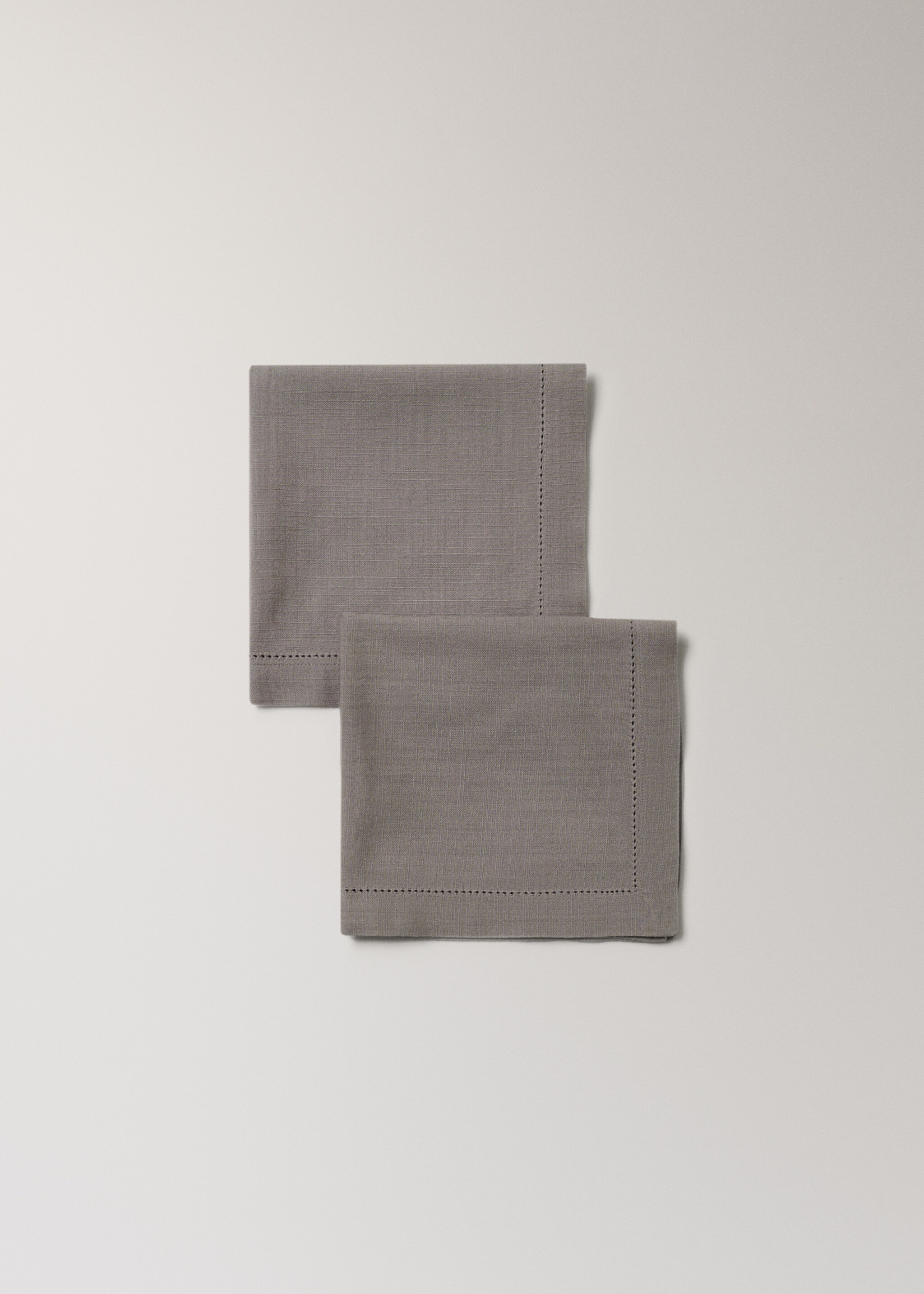 Cotton napkin with hemstitch - Details of the article 1