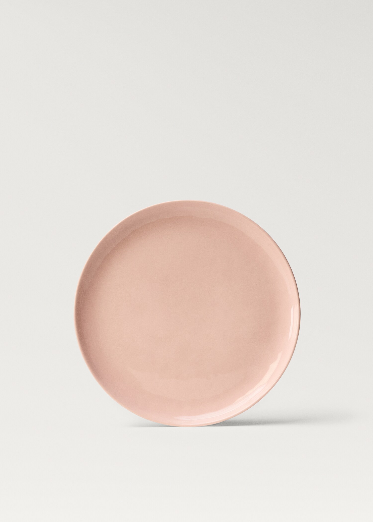 Stoneware flat plate with plain design - Article without model