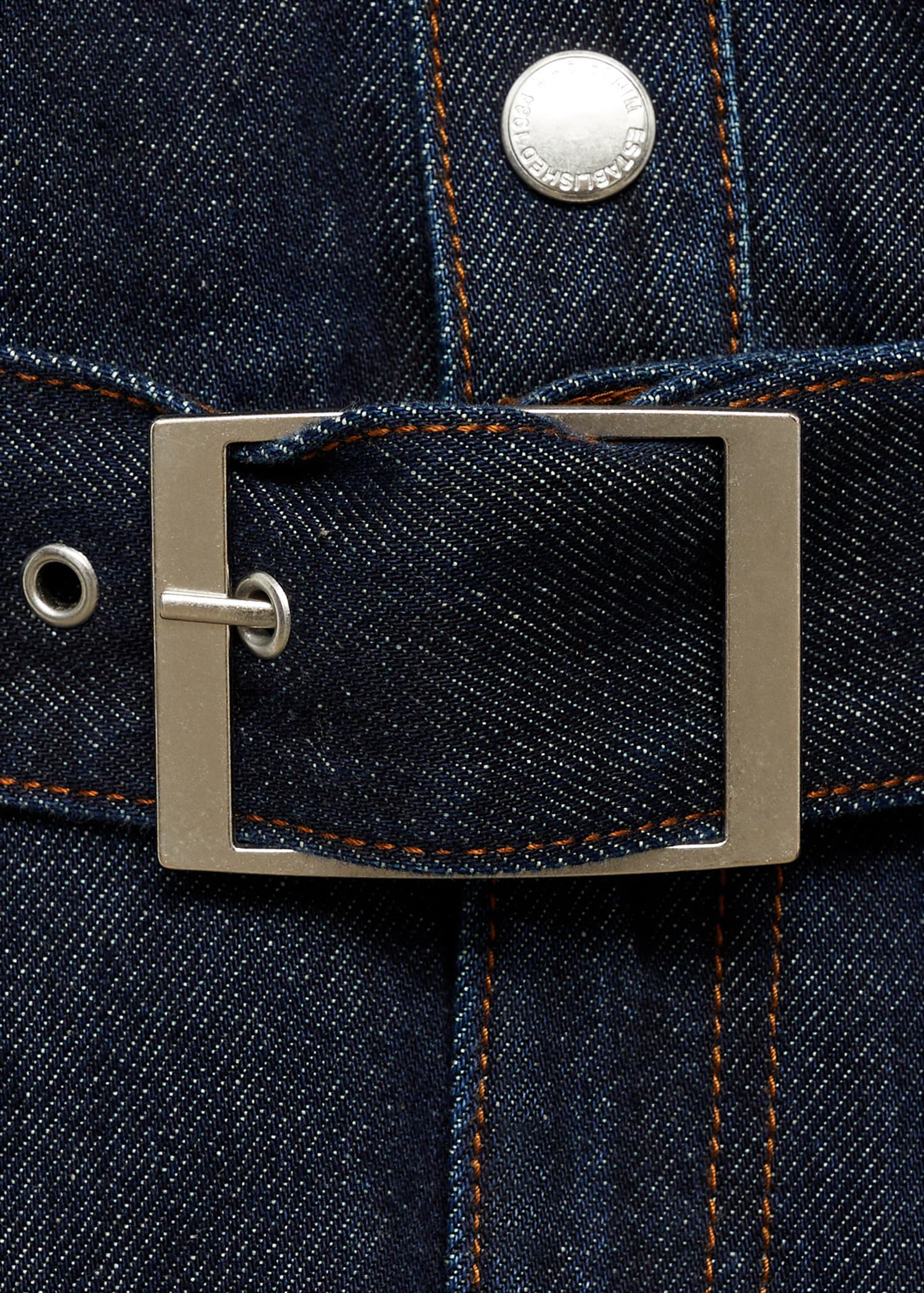 Denim jumpsuit belt - Details of the article 0