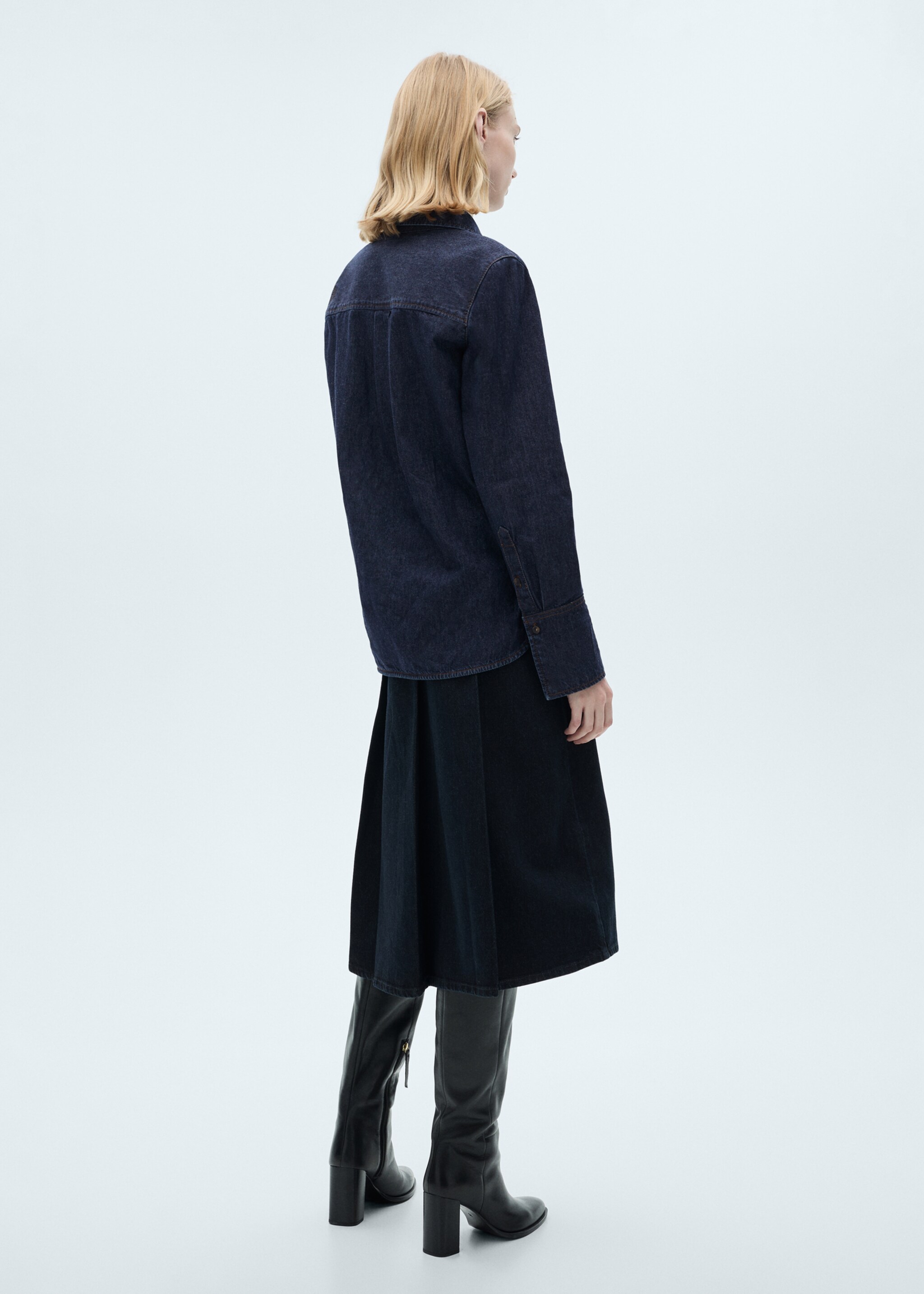 Chemise en jean rinse wash - Verso de l’article