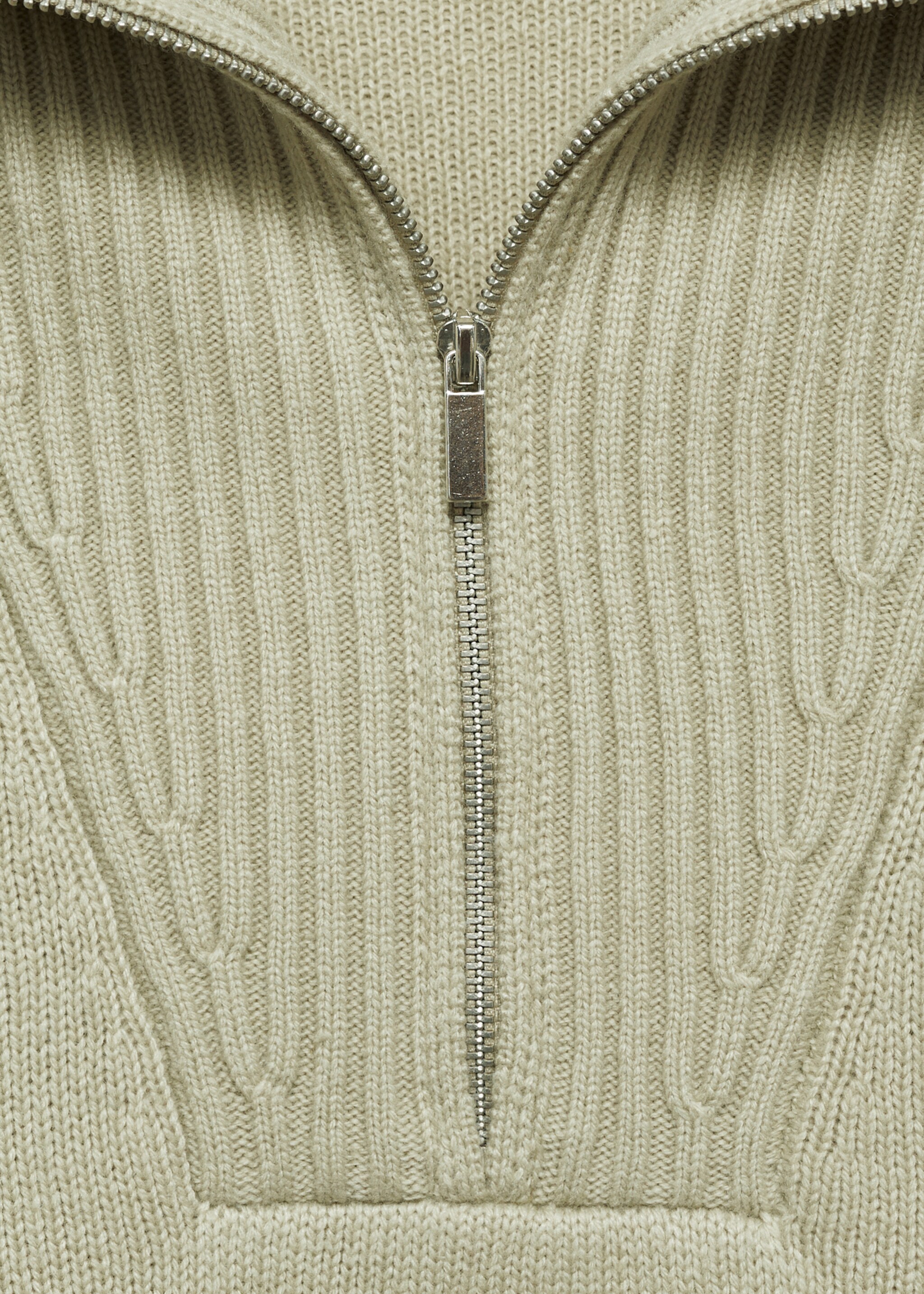 Wool-blend sweater with zip - Details of the article 8