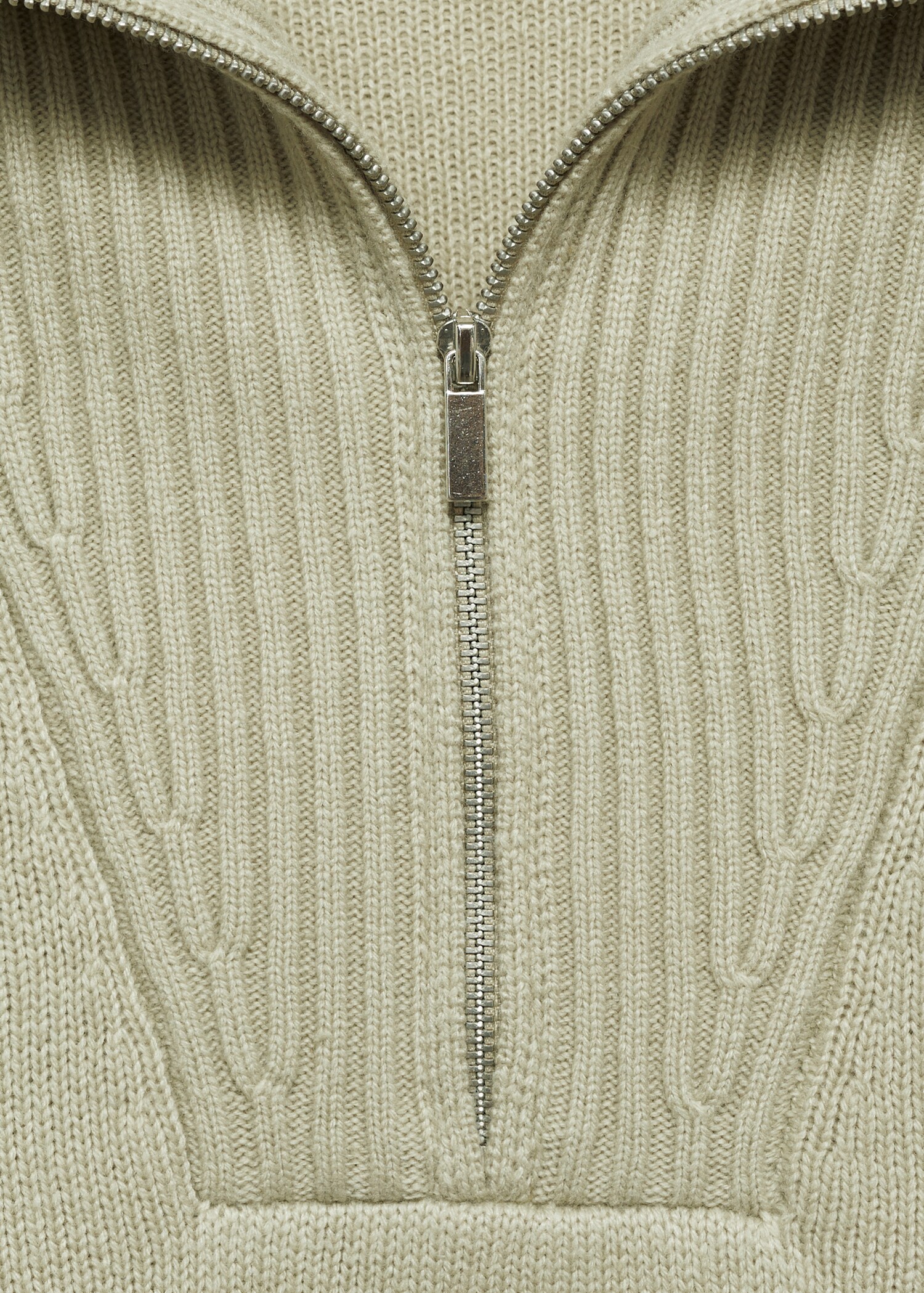 Wool-blend sweater with zip - Details of the article 8