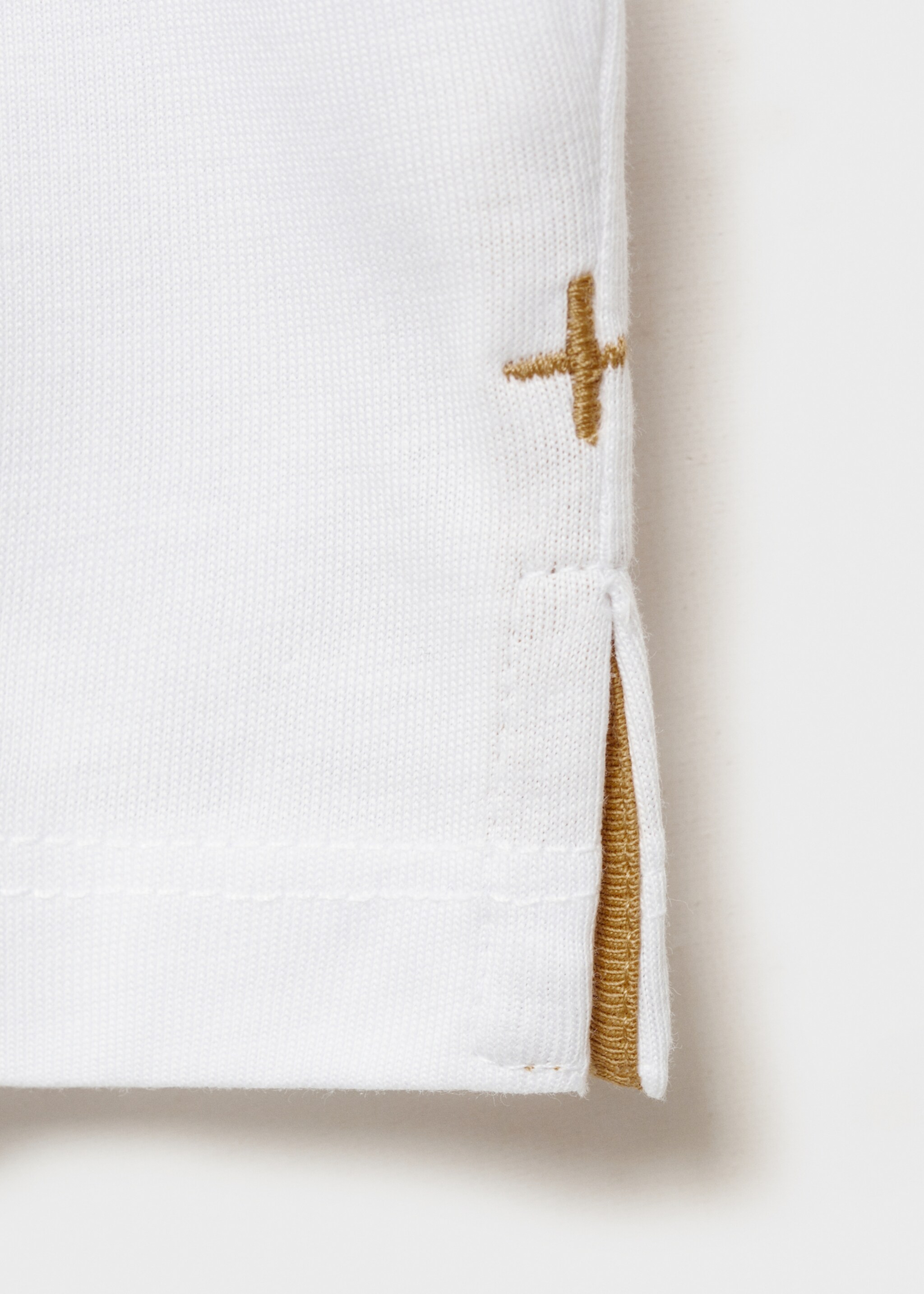 Tryckt bomull-blandning t-shirt - Detaljer om artikeln 0