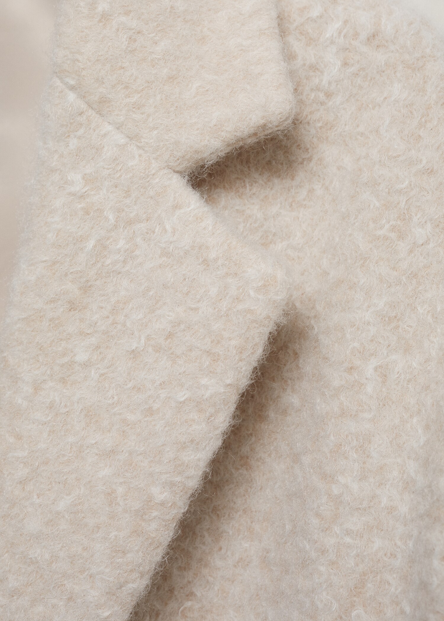 Oversized bouclé long coat - Details of the article 8
