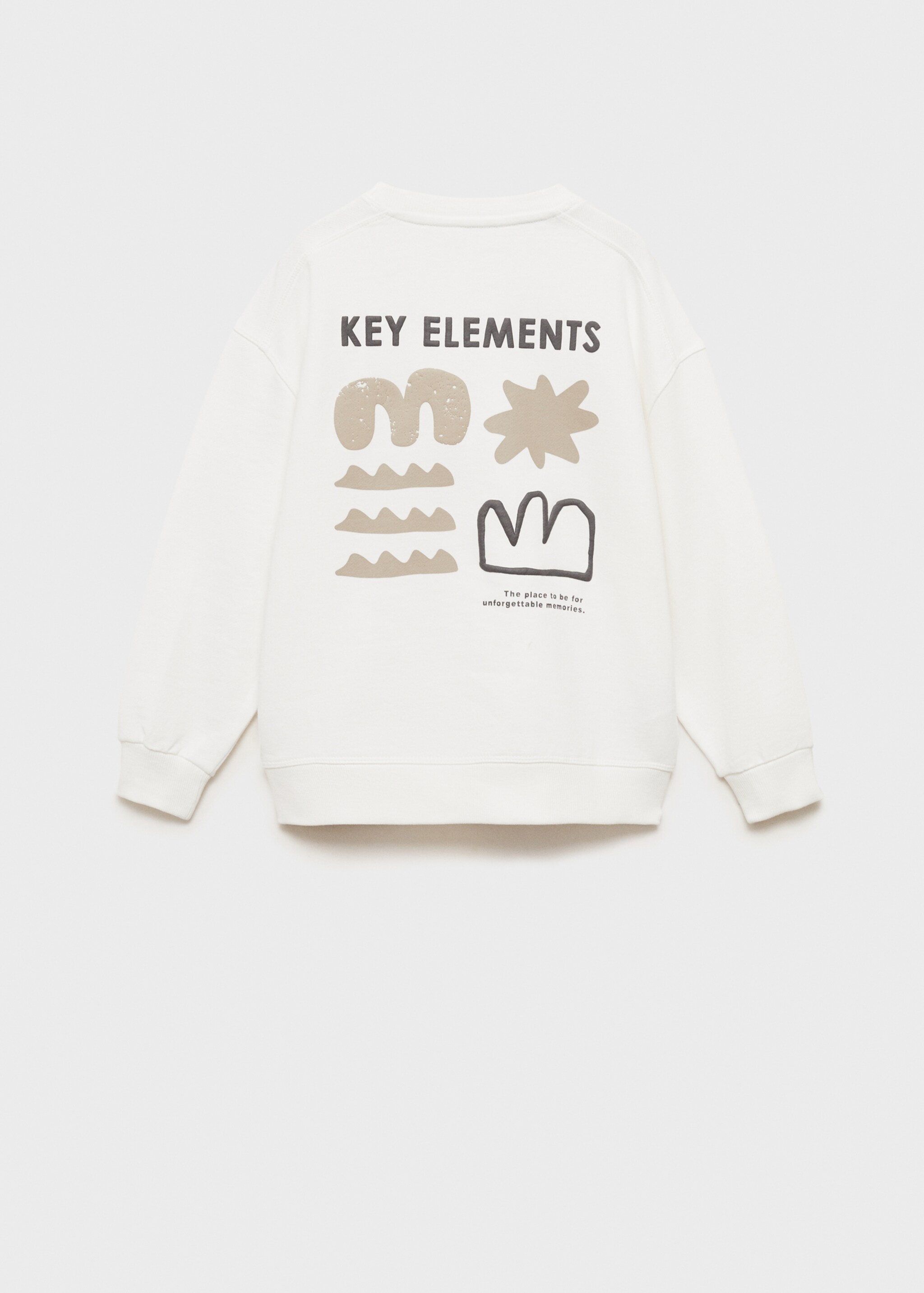 Sudadera estampado relieve - Reverso del artículo