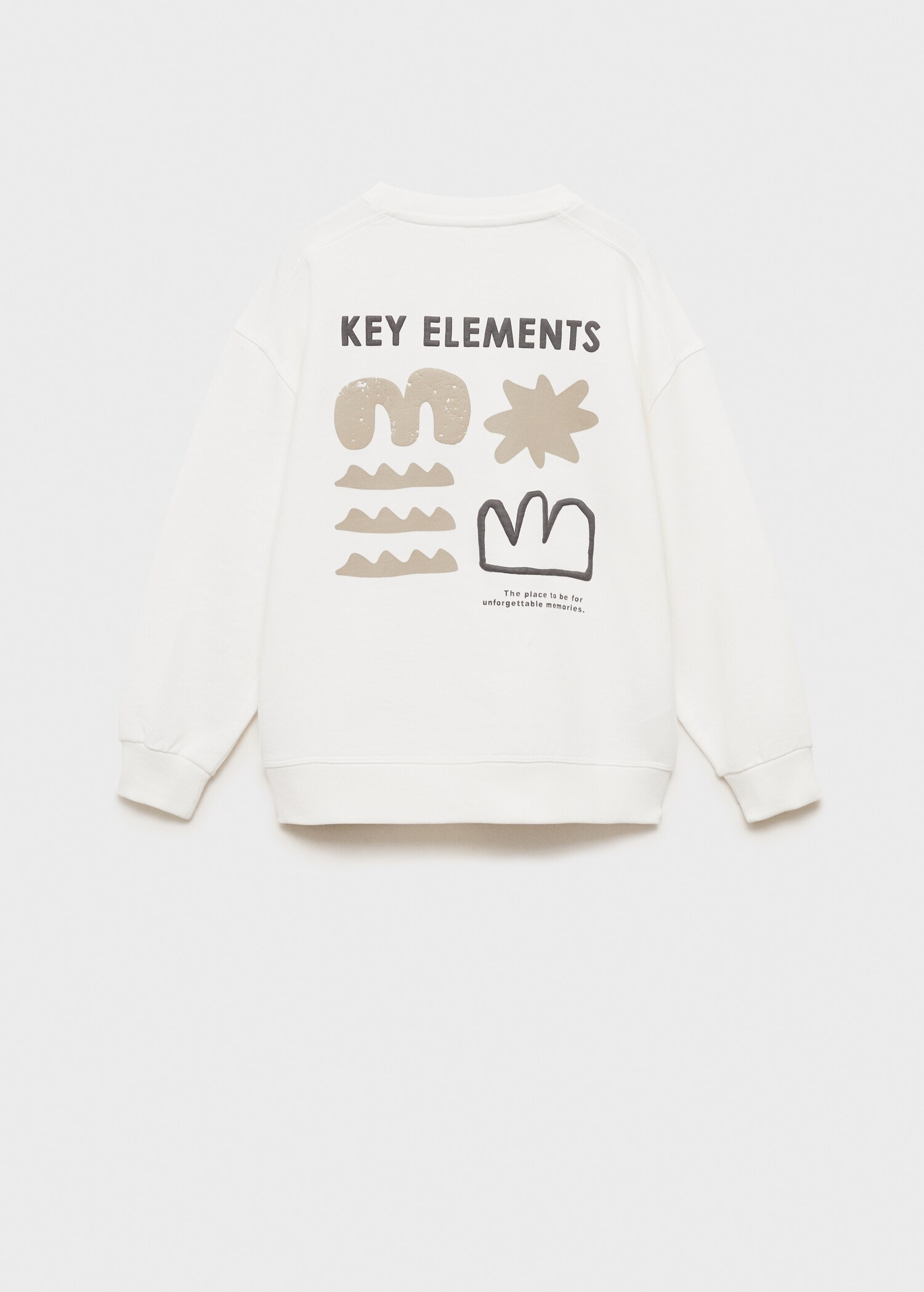 Sweatshirt relieftryck - Artikelns baksida