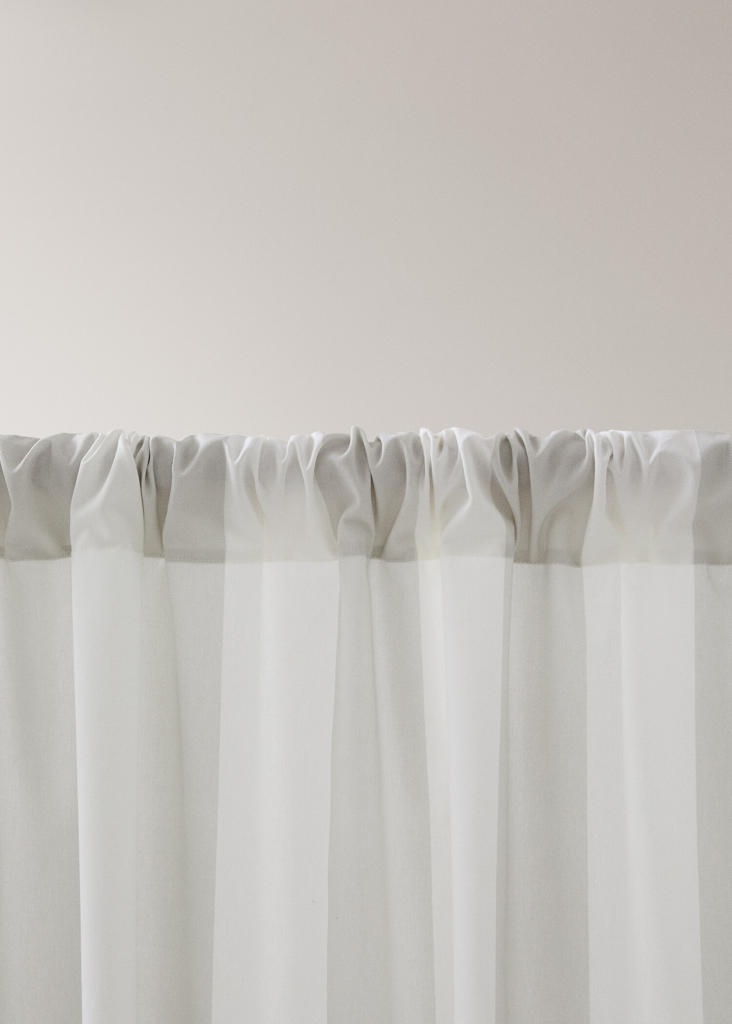 100% cotton curtain with two-tone stripes - Details of the article 1