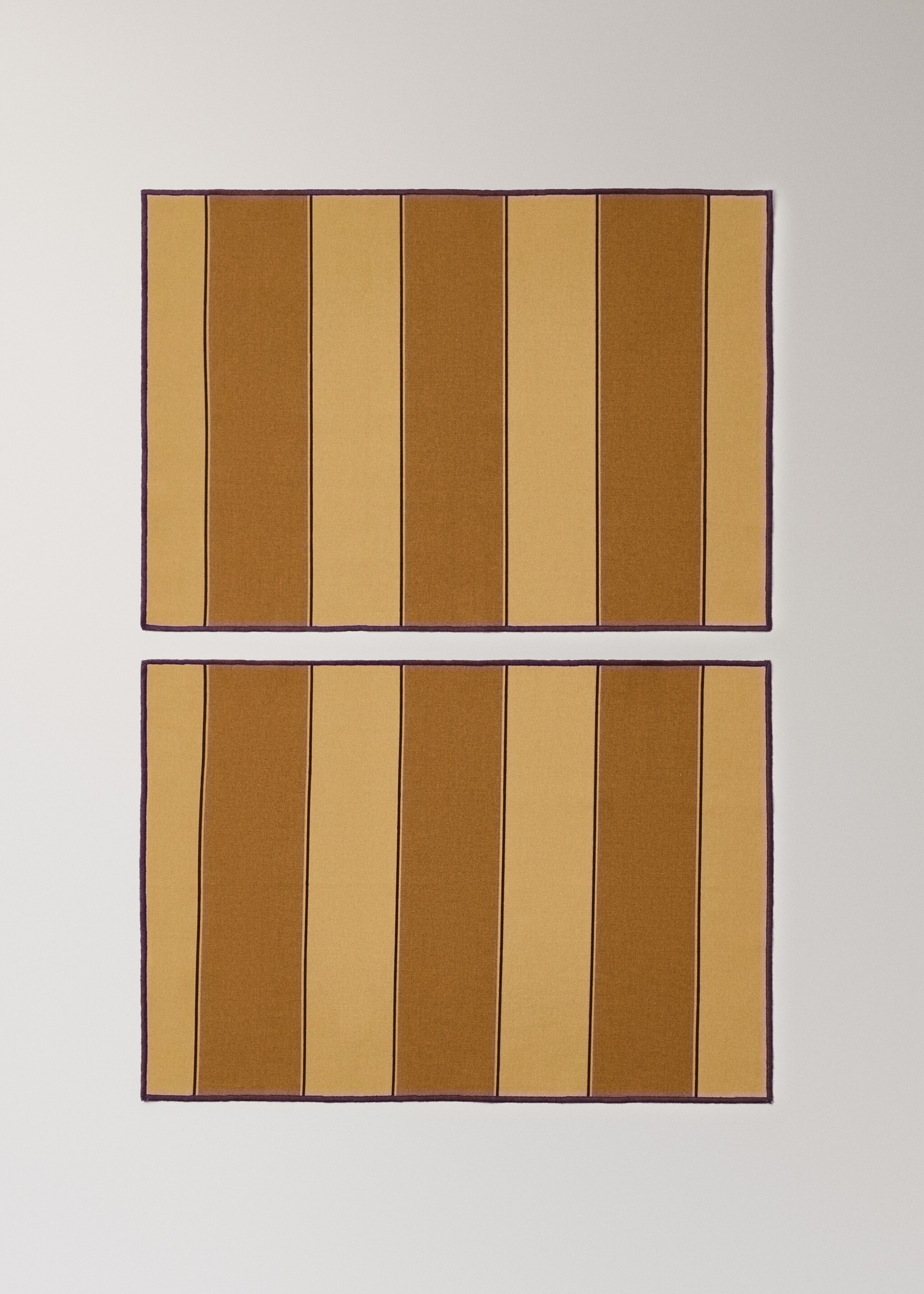 Individual tablecloths cotton stripe resinous - Article without model
