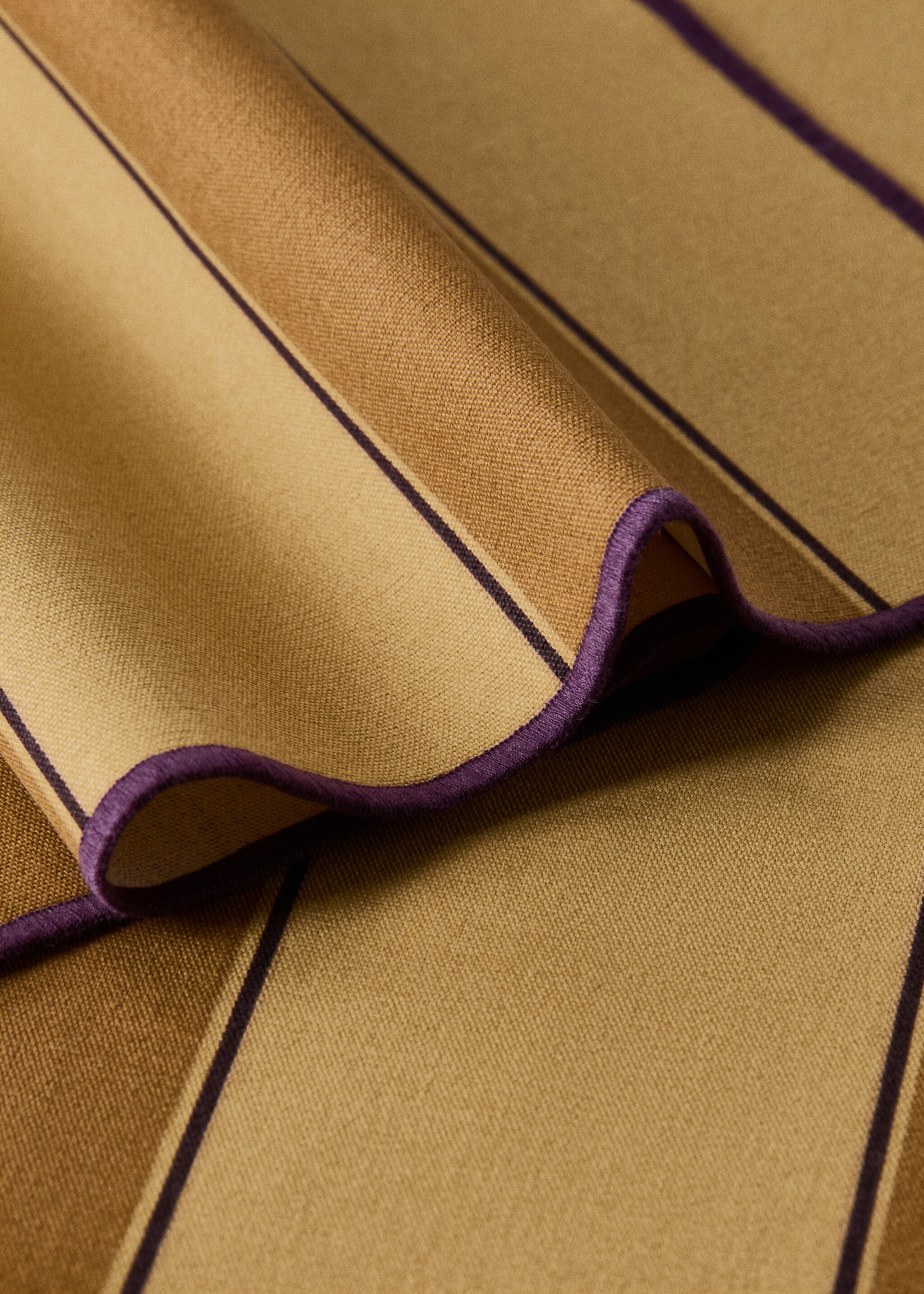Individual tablecloths cotton stripe resinous - Details of the article 1