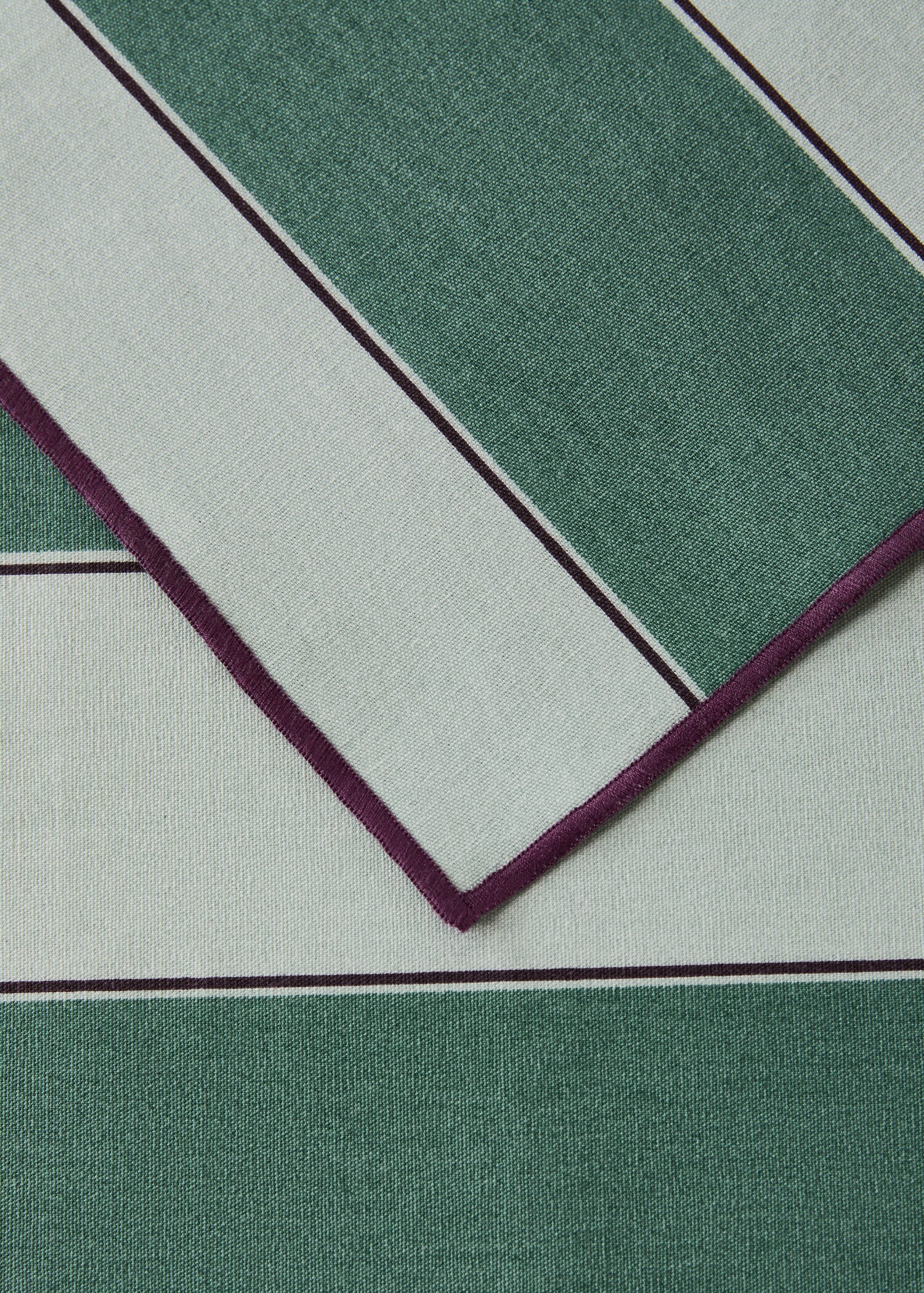 Individual tablecloths cotton stripe resinous - Details of the article 2