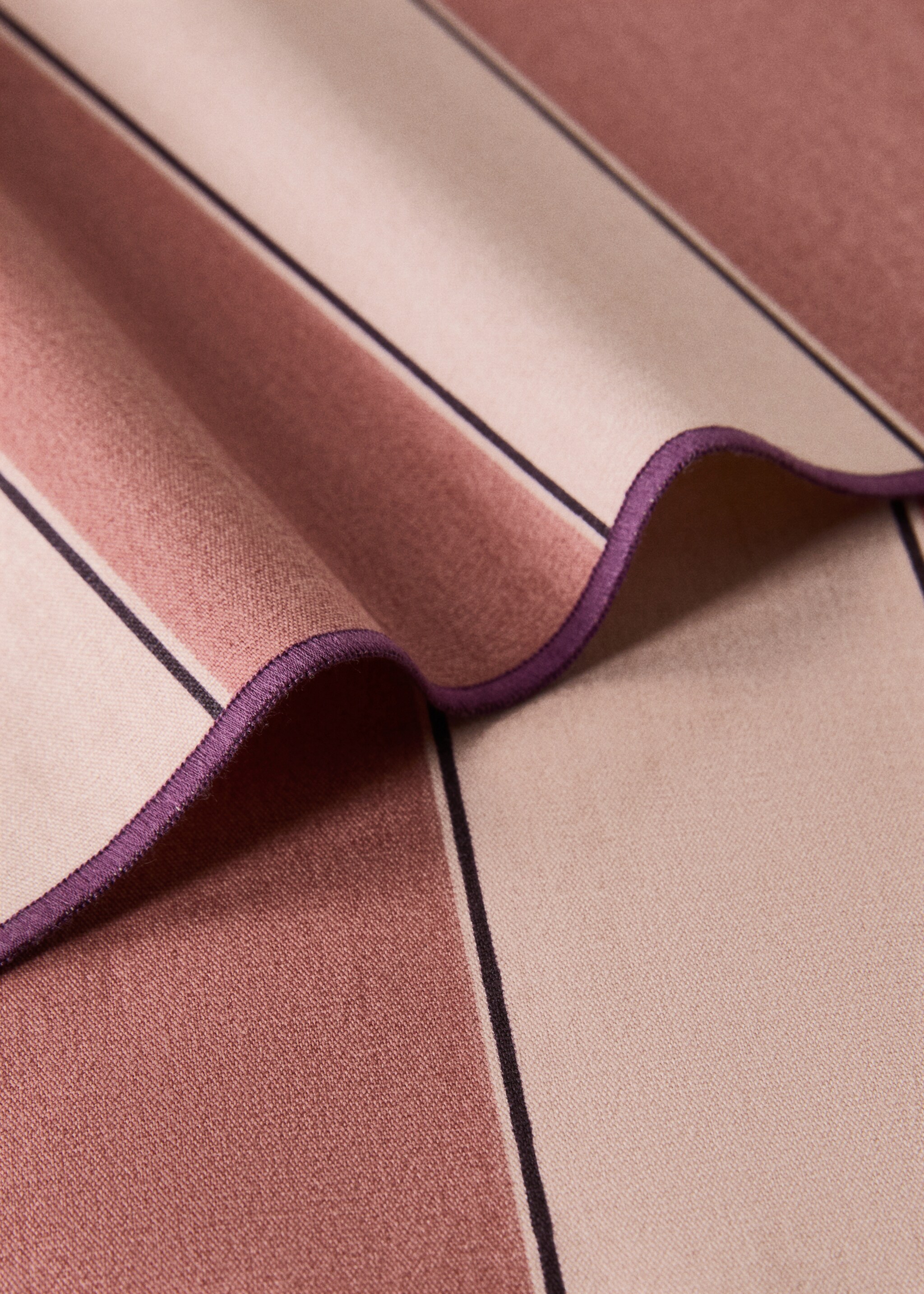 Individual tablecloths cotton stripe resinous - Details of the article 1