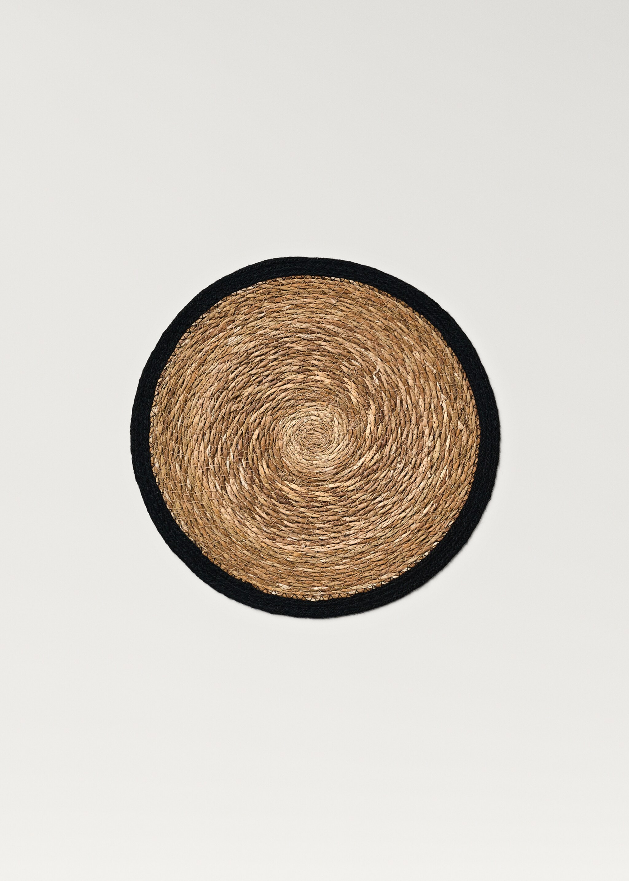 Natural fibre braided placemat - Article without model, Brown. Ref: 87083297-00.