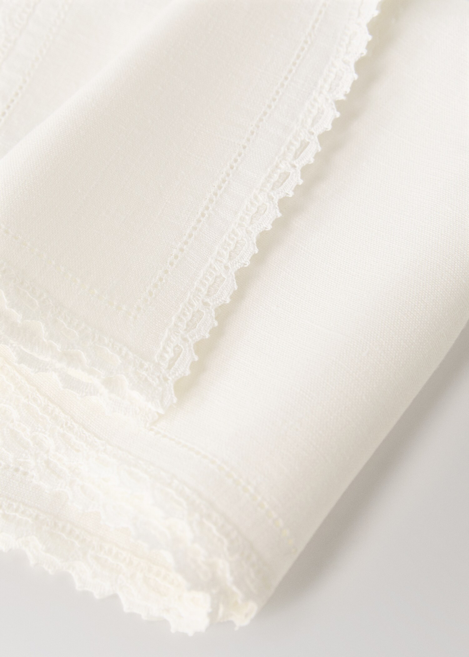 Serviette aus 100 % Leinen 45 x 45 cm - Detail des Artikels 2