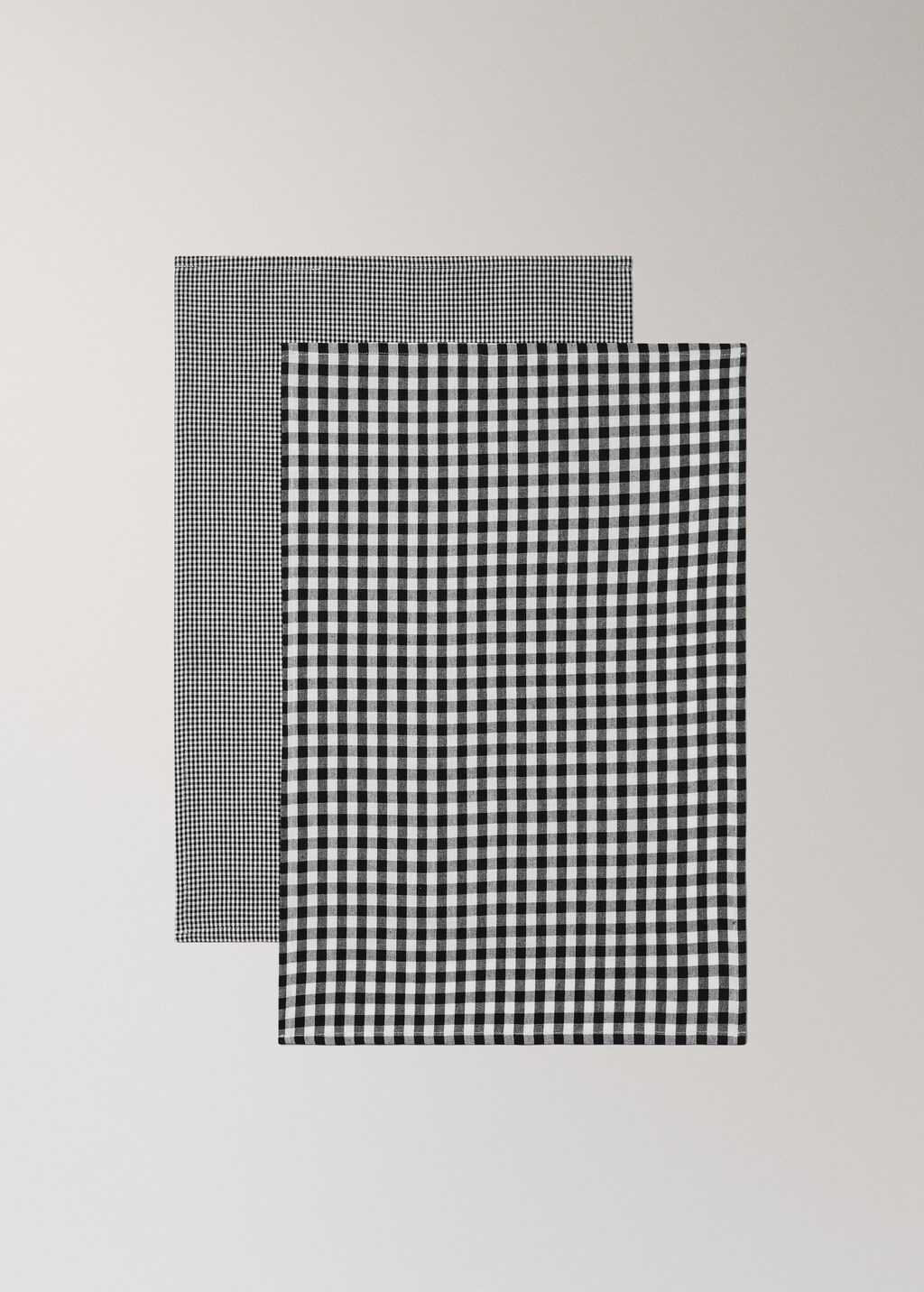 Cotton gingham checked kitchen towels