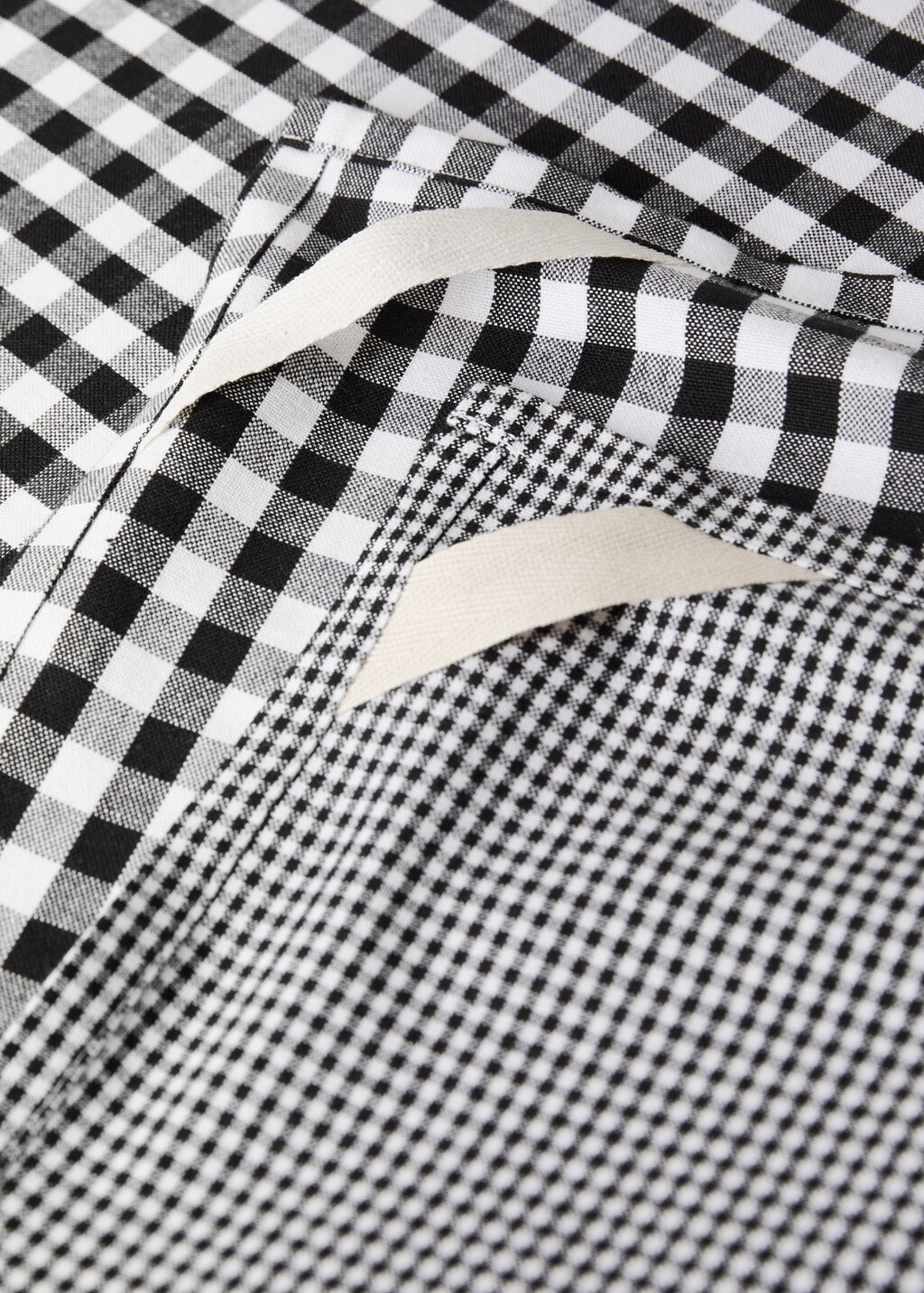 Cotton gingham checked kitchen towels