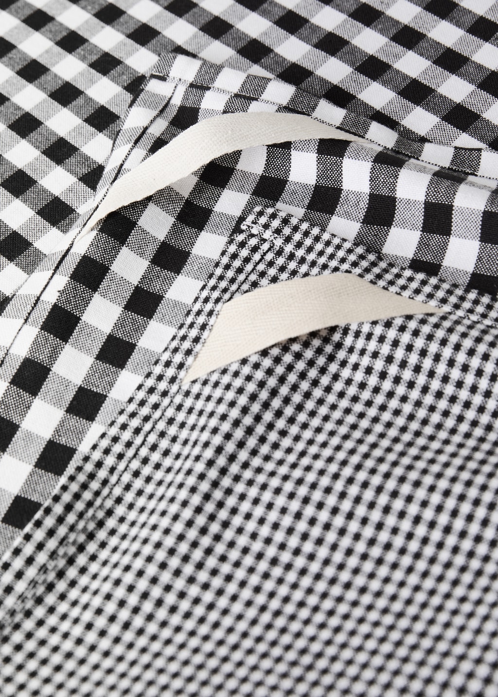 Cotton gingham checked kitchen towels