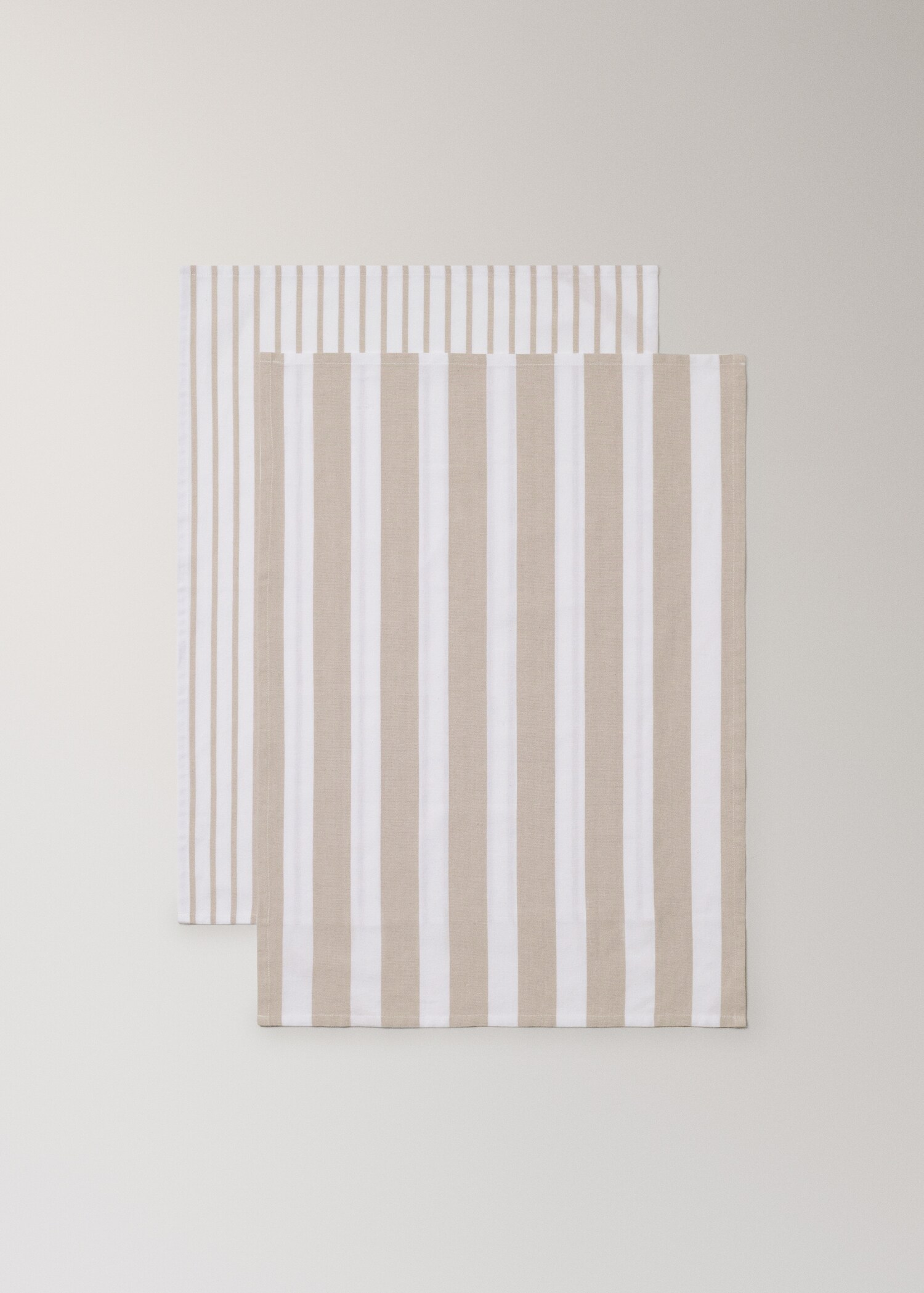 Bicolour multi-striped kitchen towel - Details of the article 1