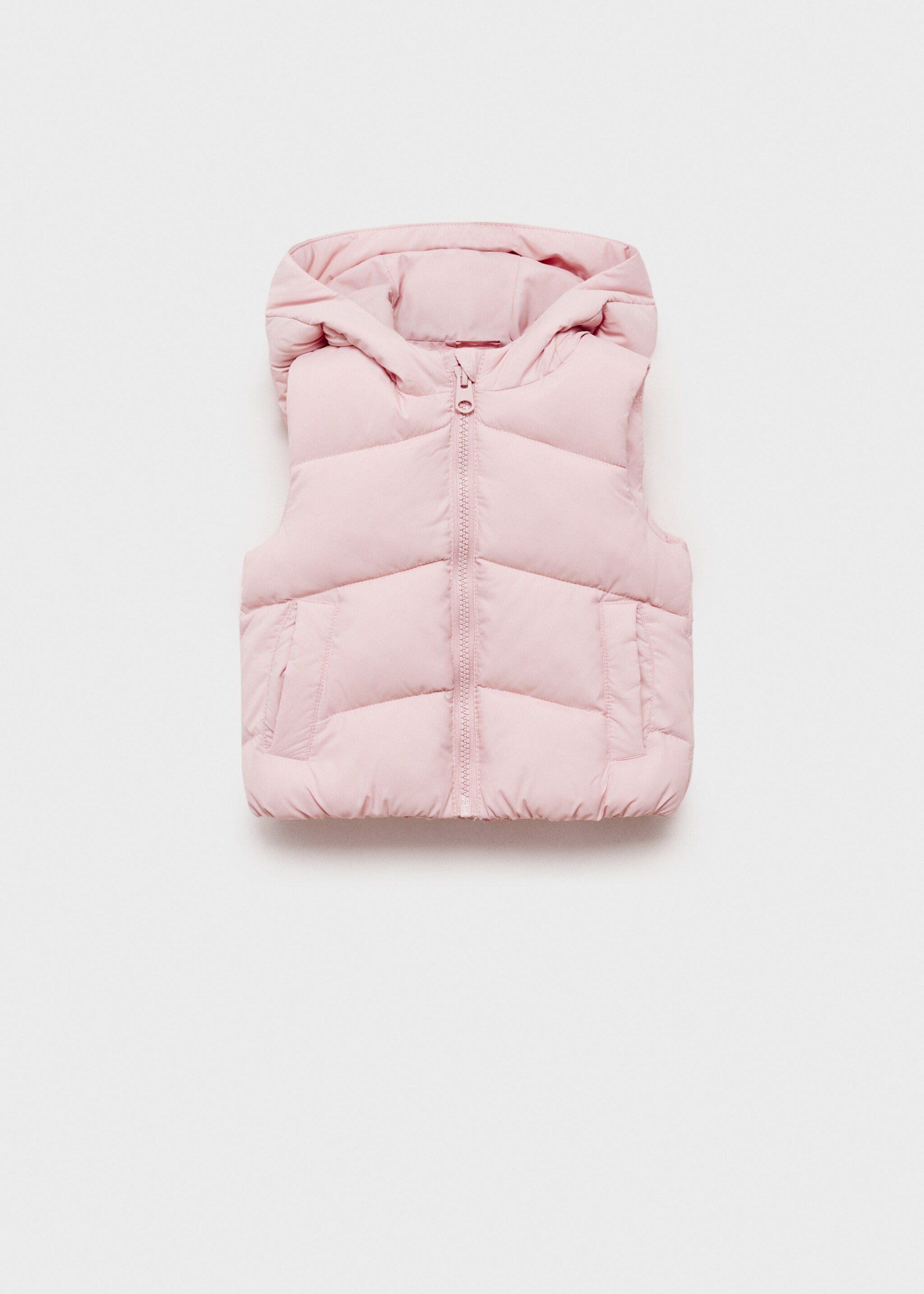 Quilted gilet with hood - Article without model