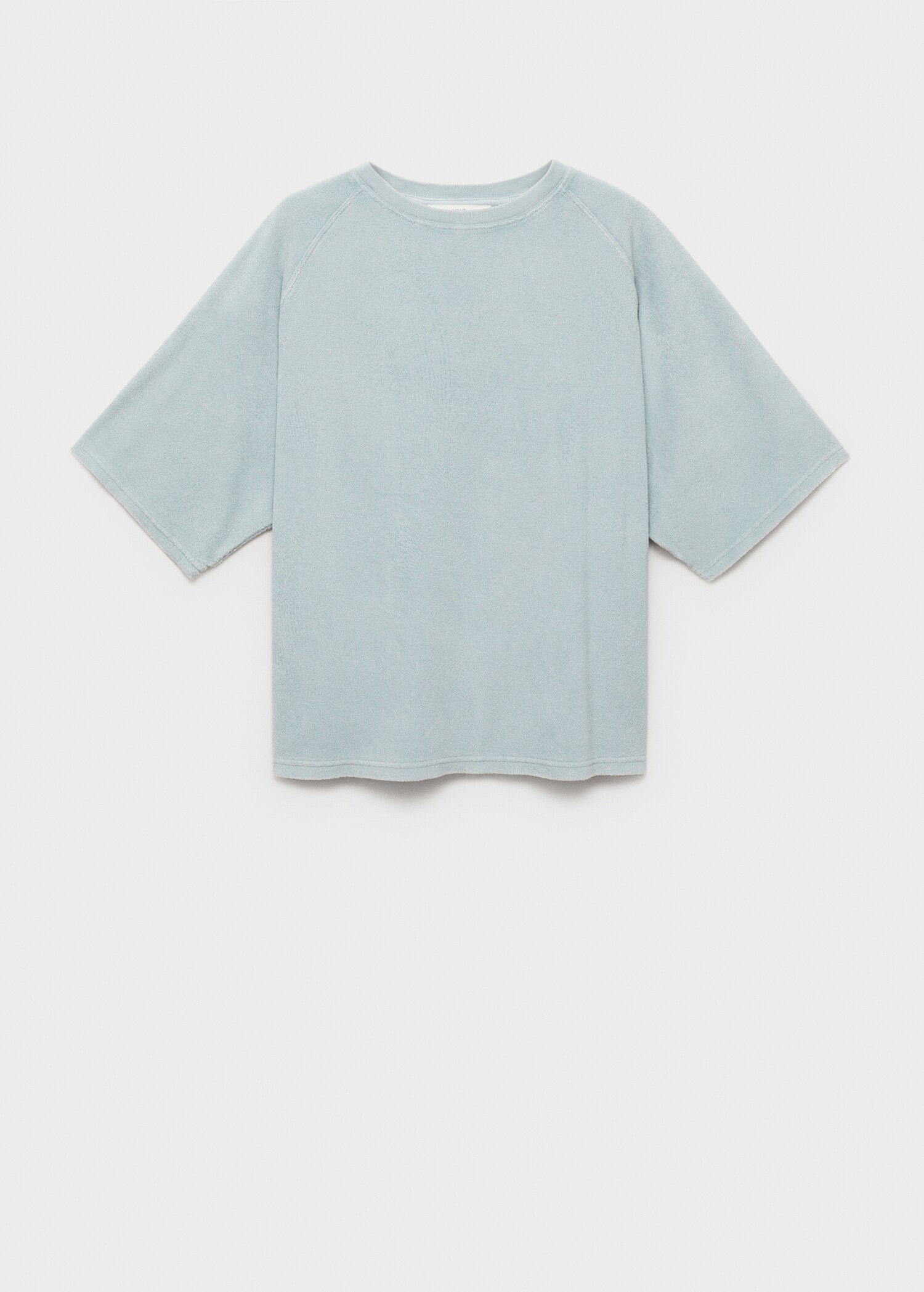 Terry cotton overdyed sweatshirt - Article without model