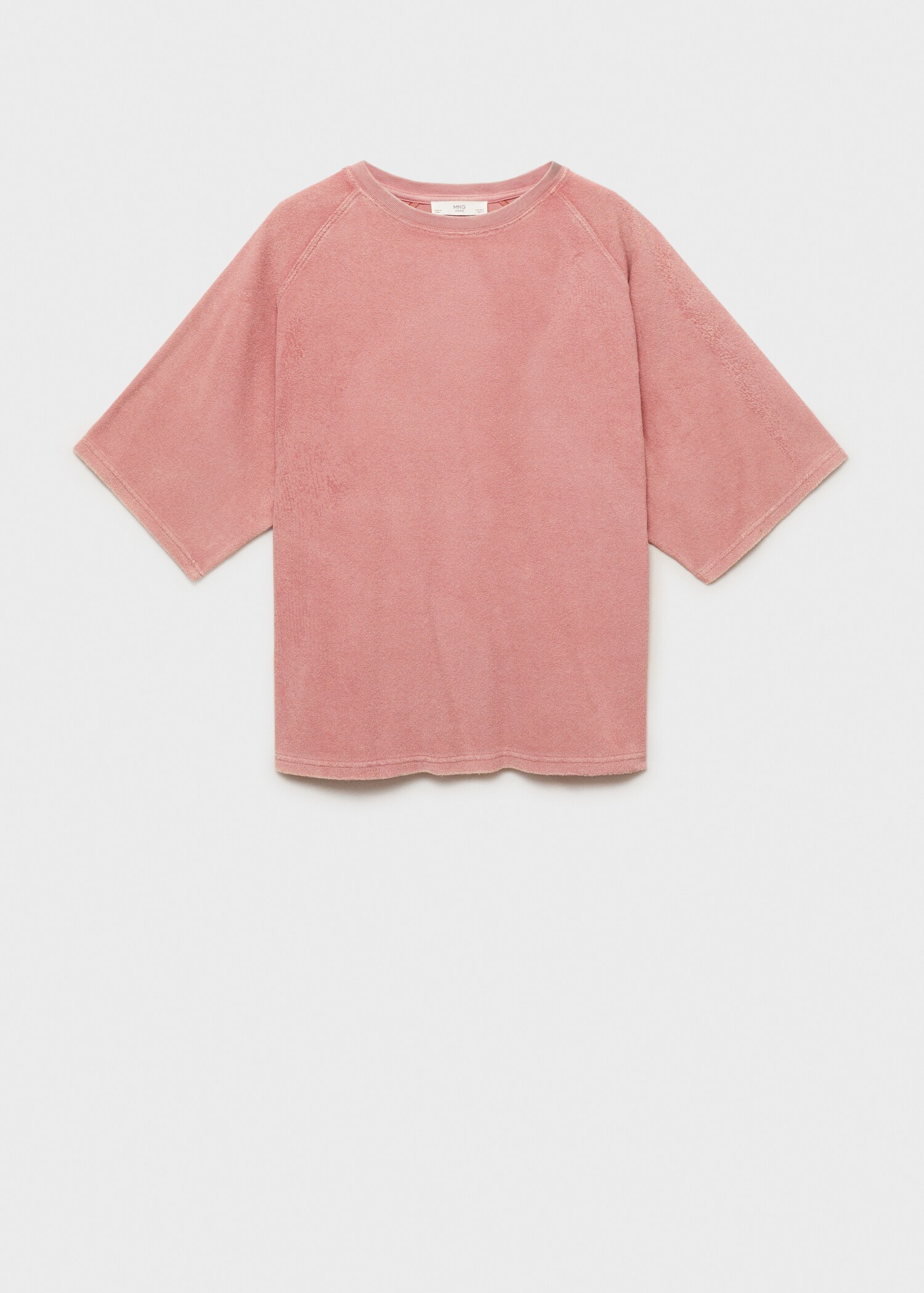 Terry cotton overdyed sweatshirt - Article without model