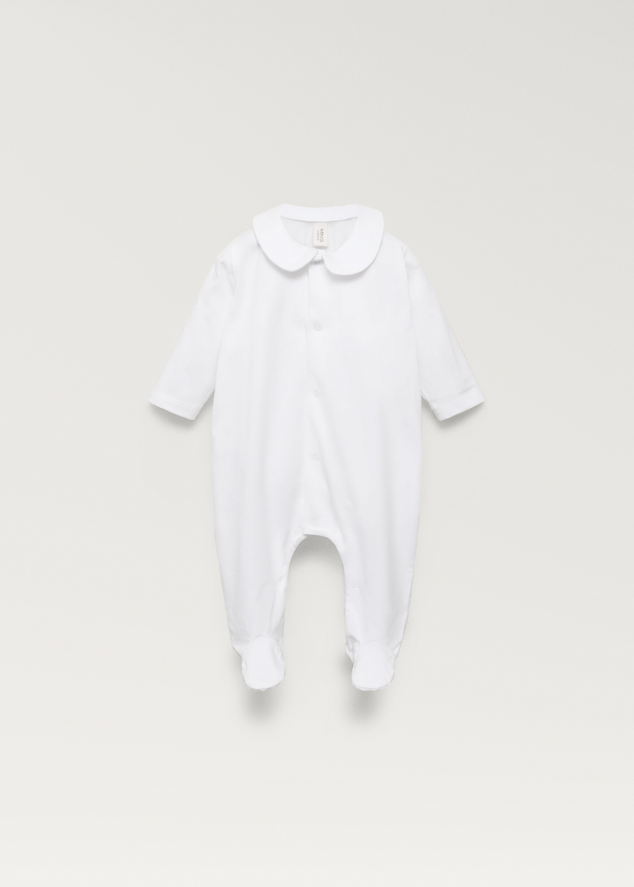Babydoll-neck bodysuit pyjamas - Article without model