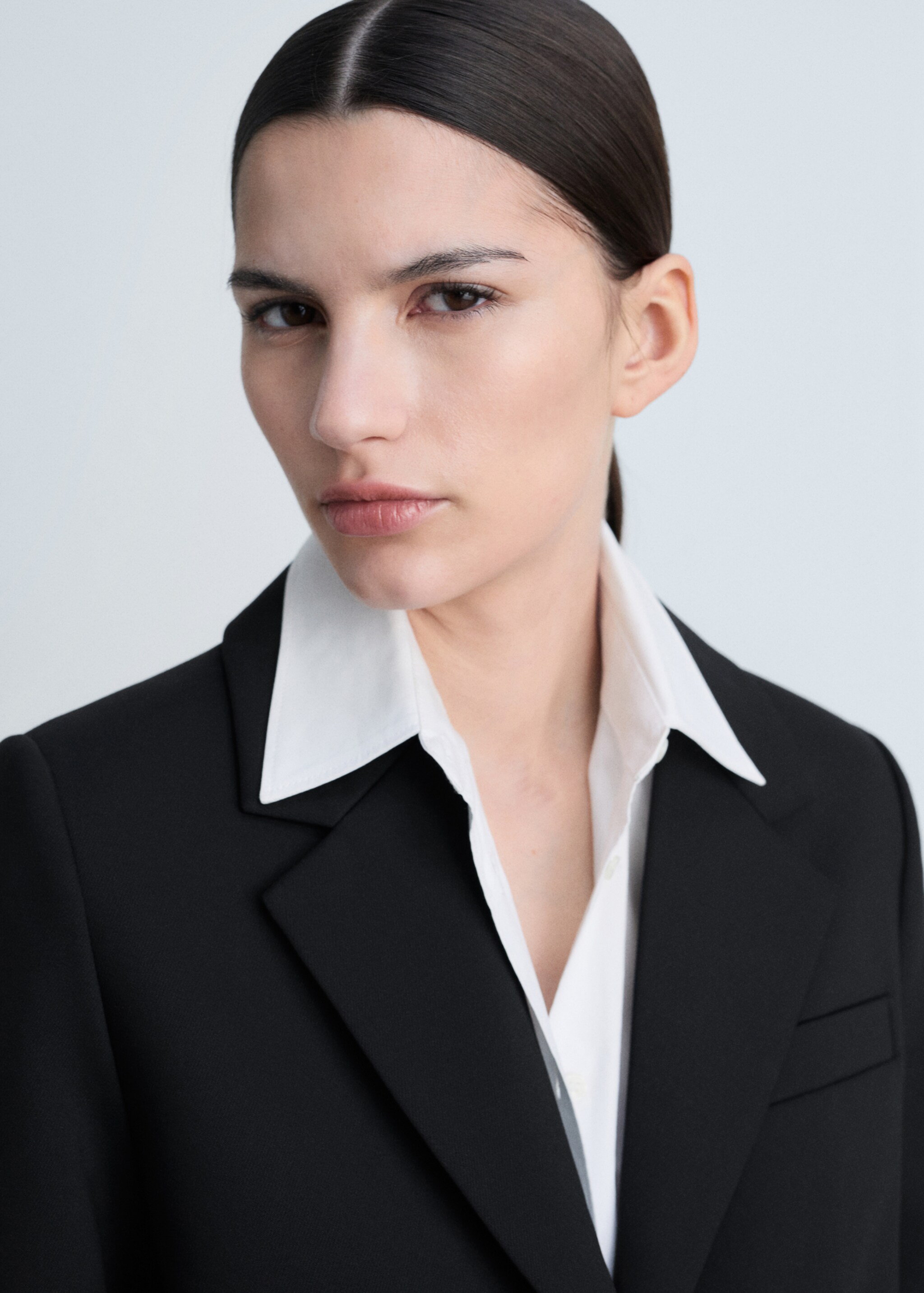 Manteau midi en coton boutons - Détail de l'article 1