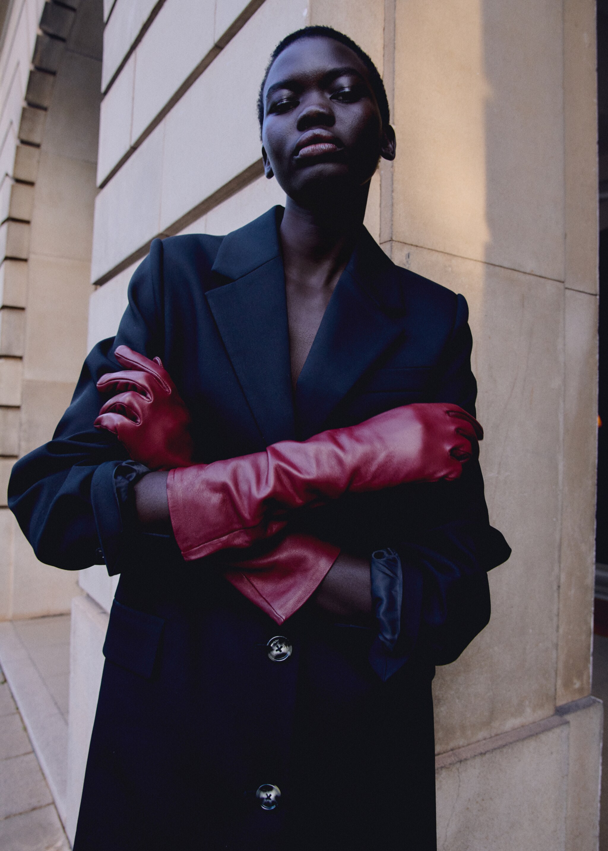 Manteau midi en coton boutons - Détail de l'article 6