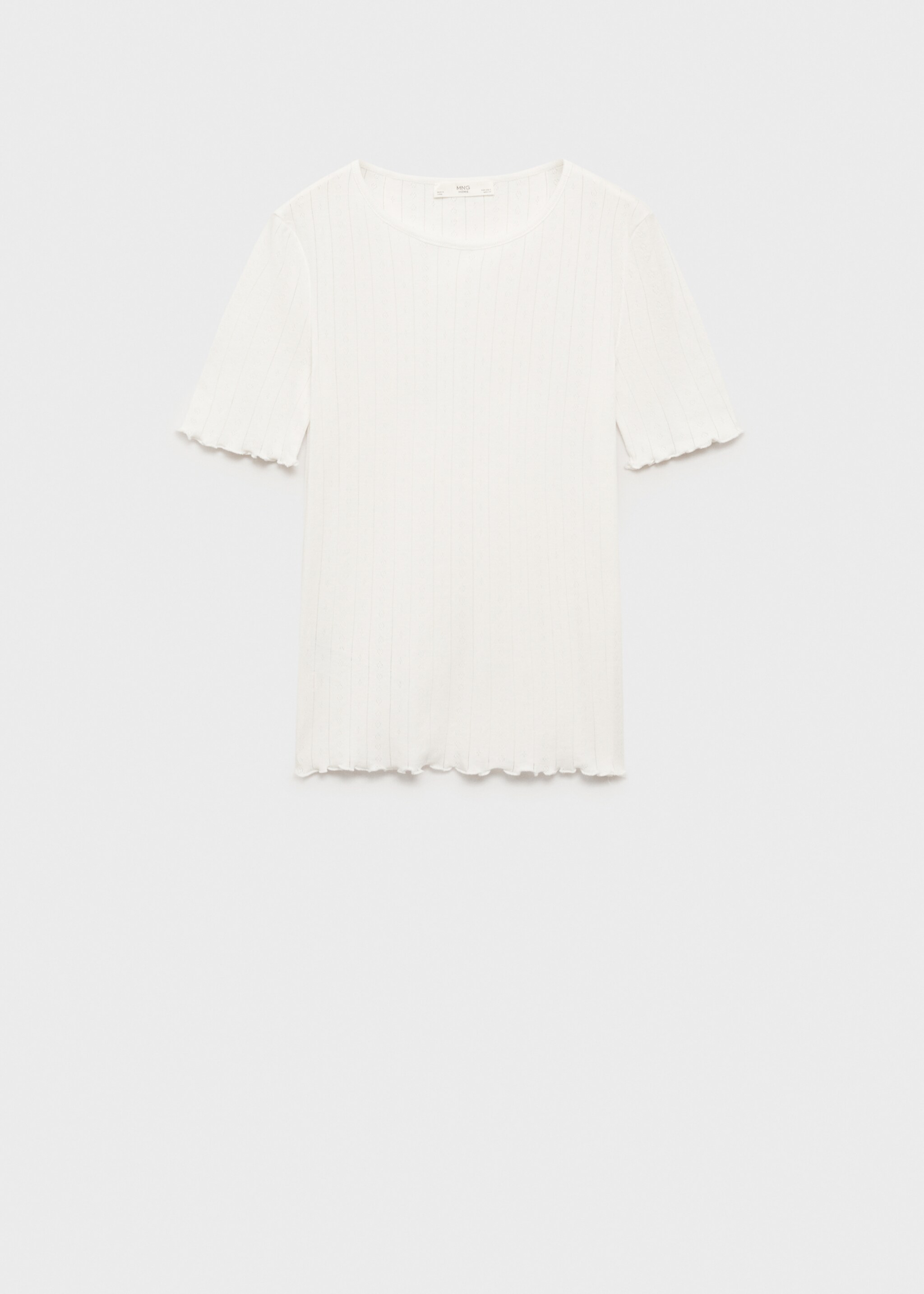 Unstitched cotton pyjama top - Article without model