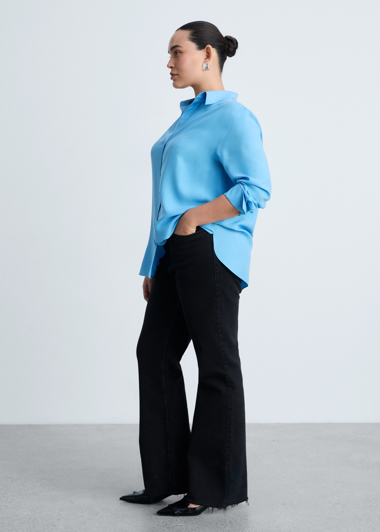 Lyocell fluid shirt - Details of the article 3