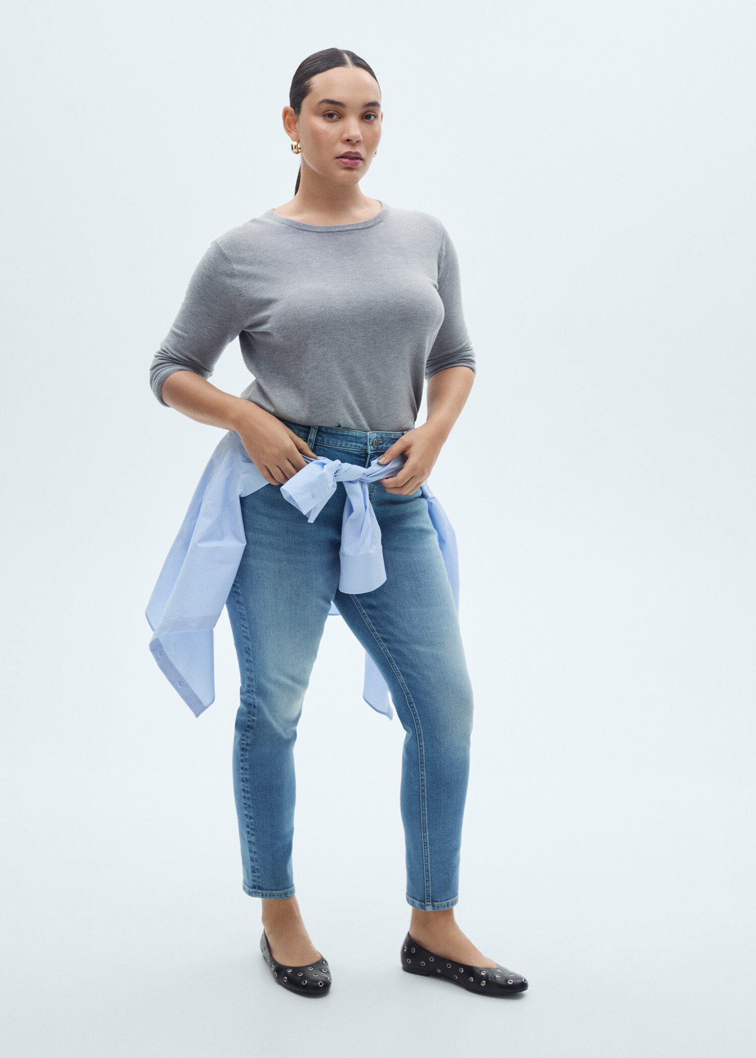 Orta belli skinny jean pantolon - Ürün detayı 3